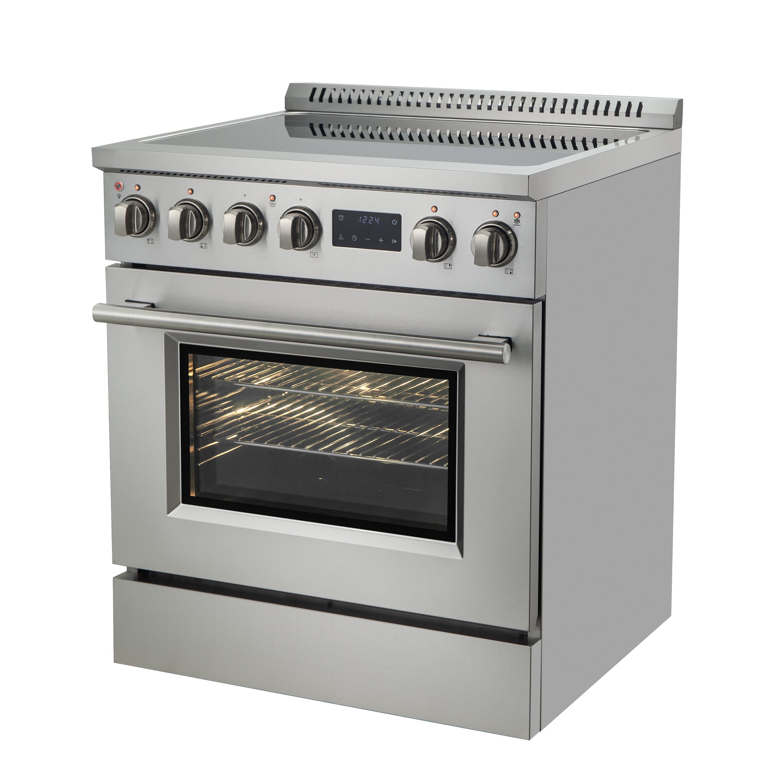 Forno Torino 30 in. 4.32 cu. ft. Induction Range with True Convection, Air Fry & Sous Vide, Stainless Steel, 240V (FFSIN0936-30)