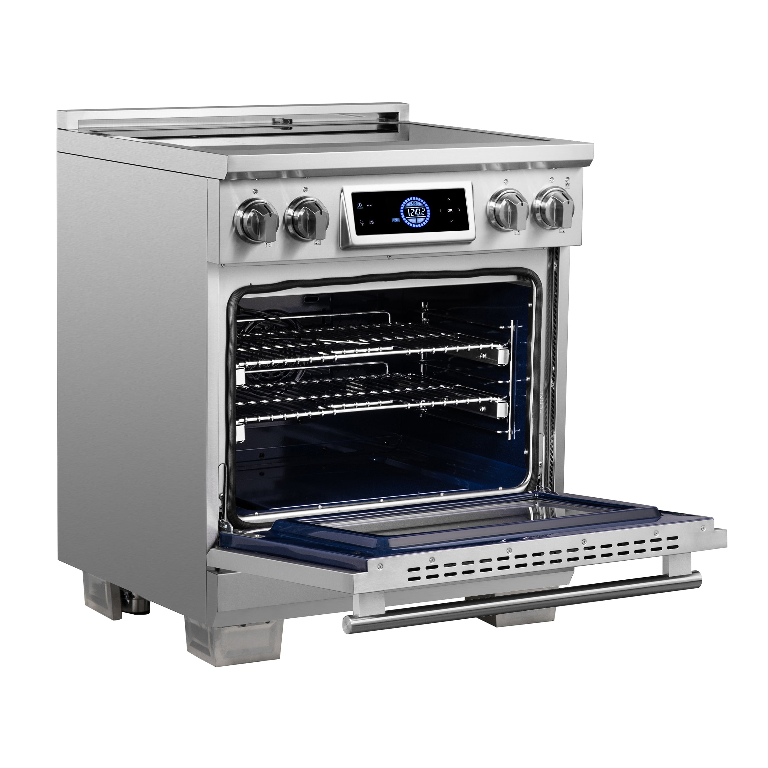 Forno Maximus 30-Inch Induction Range with 4.32 cu. ft. Oven, Air Fry, Air Sous Vide, True Convection, Digital Display – Model FFSIN0968-30