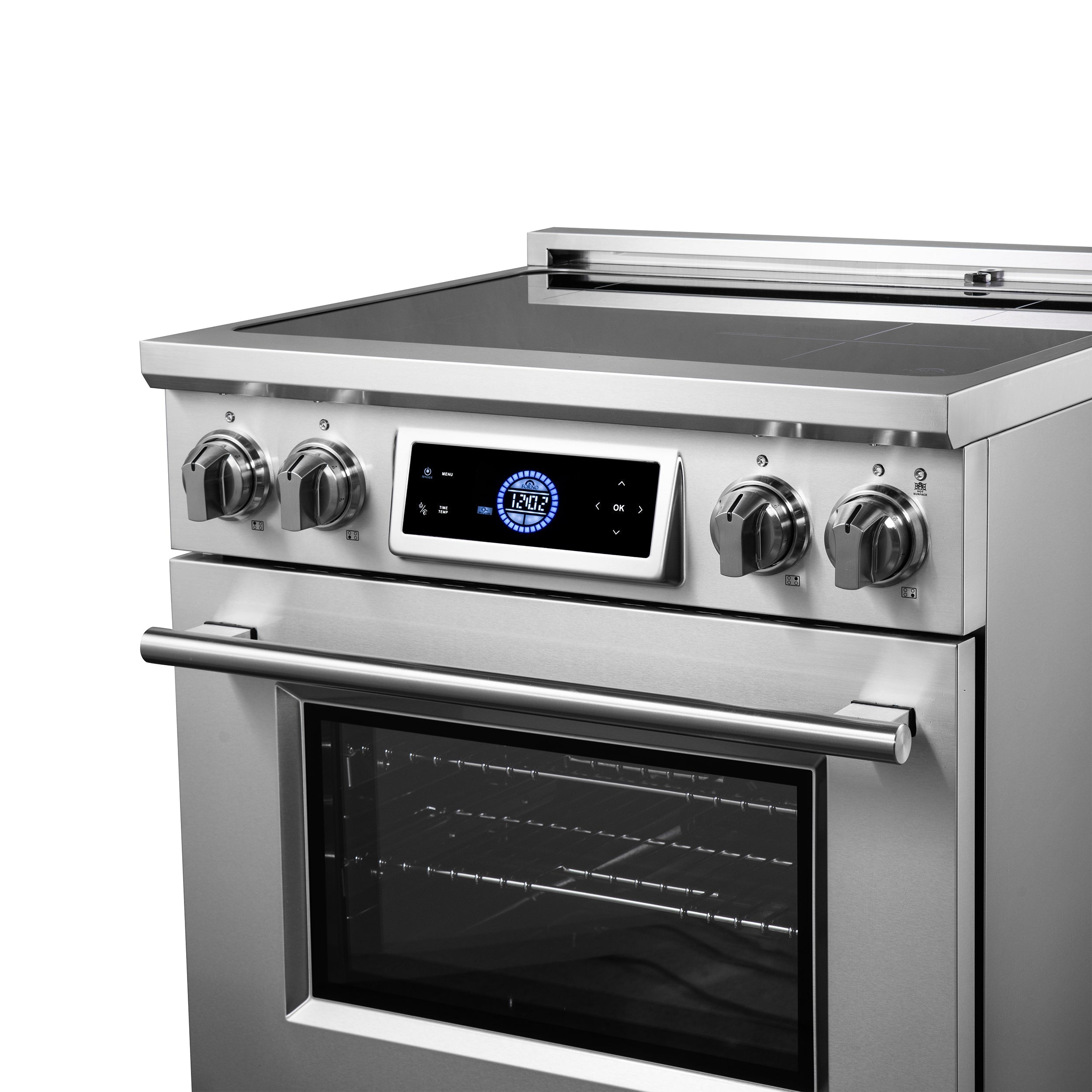 Forno Maximus 30-Inch Induction Range with 4.32 cu. ft. Oven, Air Fry, Air Sous Vide, True Convection, Digital Display – Model FFSIN0968-30