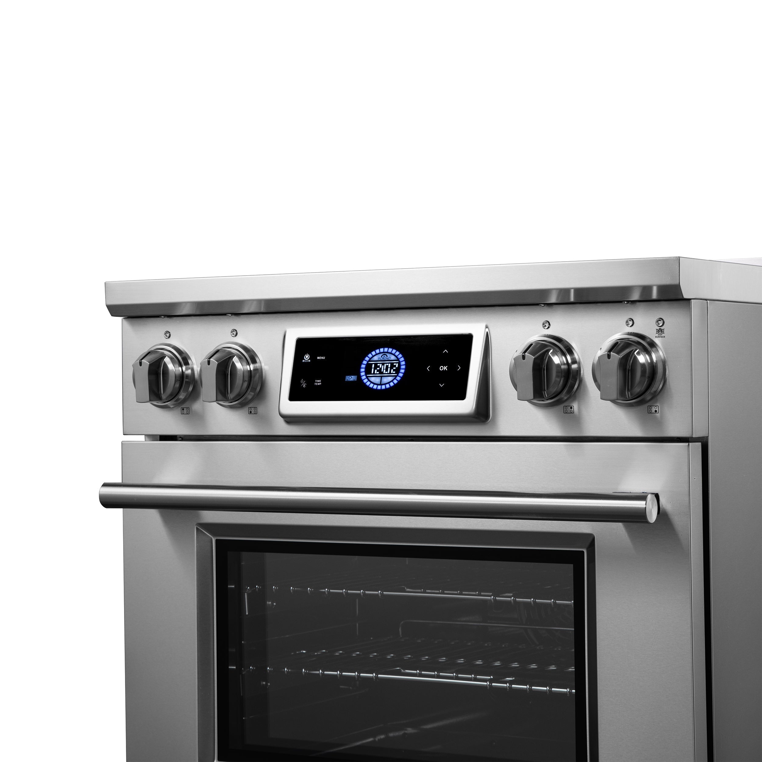 Forno Maximus 30-Inch Induction Range with 4.32 cu. ft. Oven, Air Fry, Air Sous Vide, True Convection, Digital Display – Model FFSIN0968-30