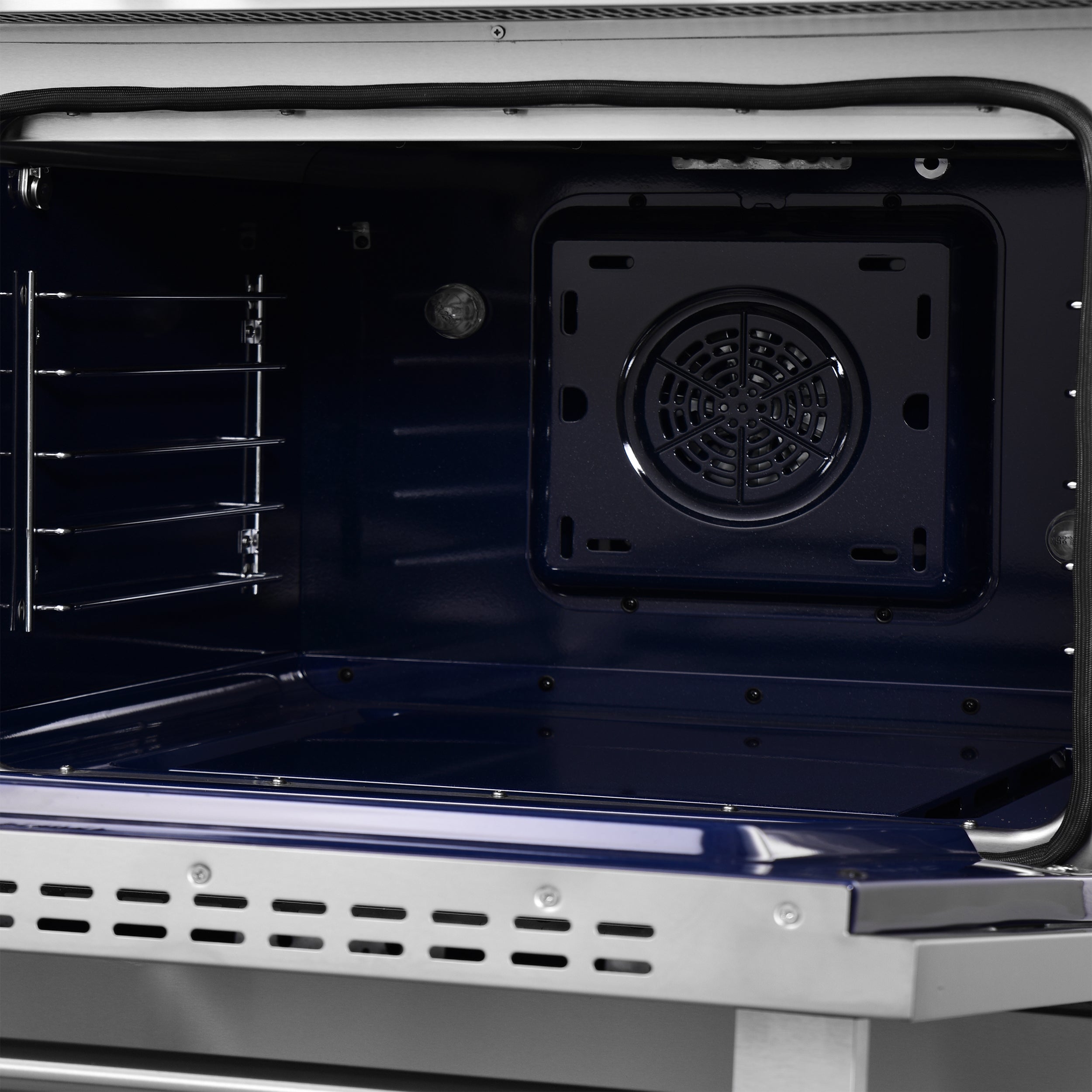 FORNO Maximus 36-Inch Induction Range, 5.36 cu. ft. Convection Oven with Air Fry and Sous Vide, Digital Display (Model FFSIN0968-36)