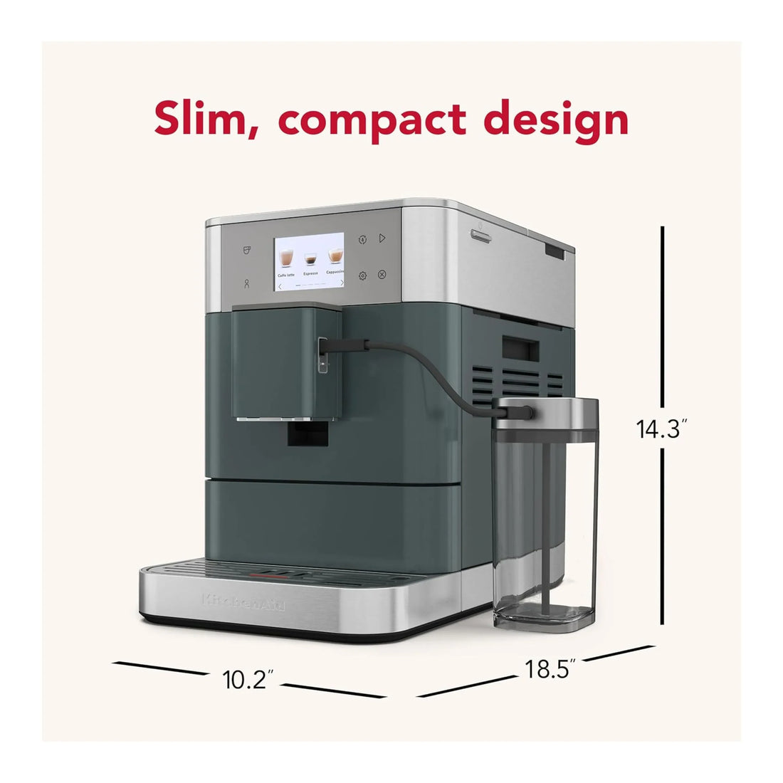 KitchenAid Fully Automatic Espresso Machine KF7 with Milk Container in Juniper (KES8557JP)