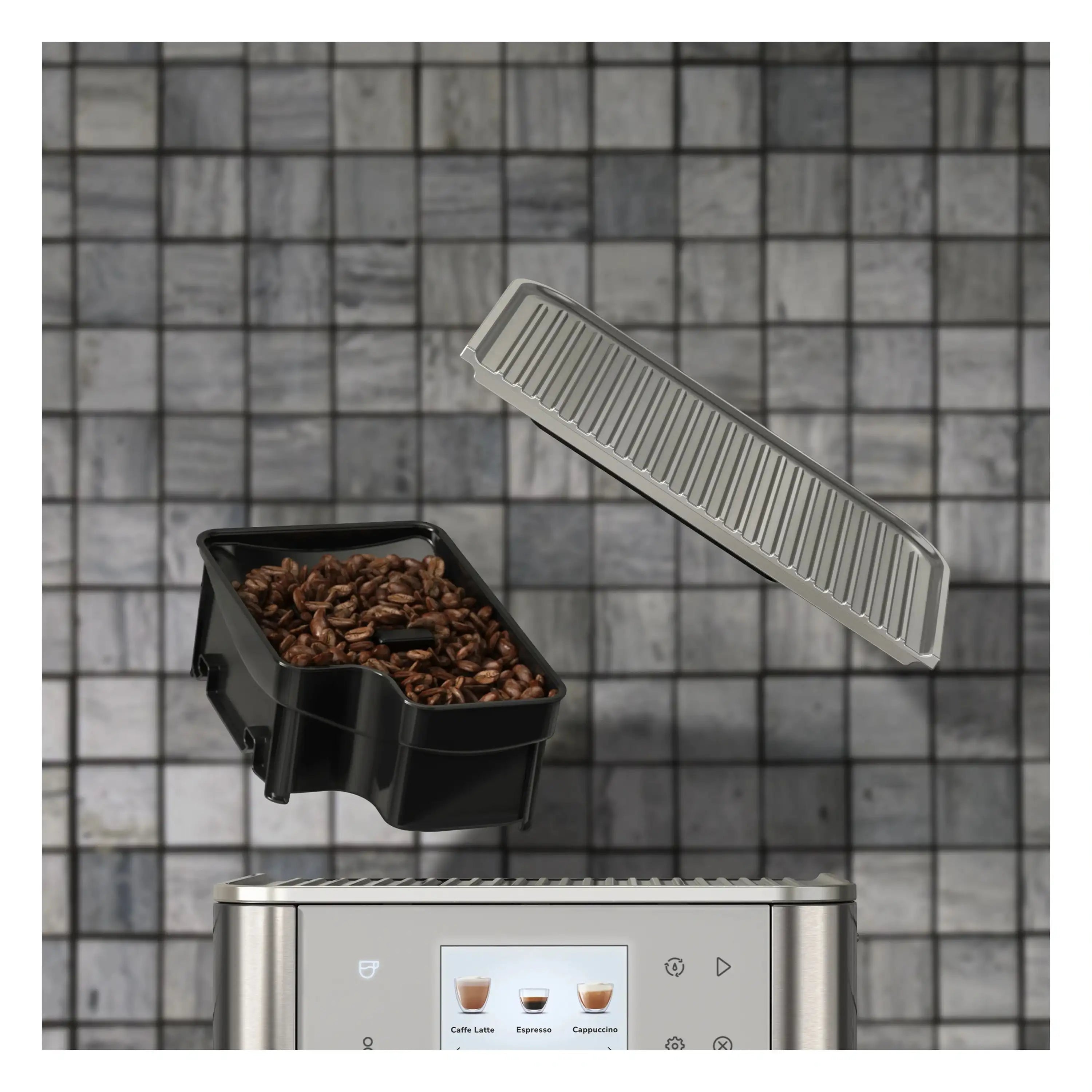 KitchenAid Fully Automatic Espresso Machine KF7 with Milk Container in Stainless Steel (KES8557SX)