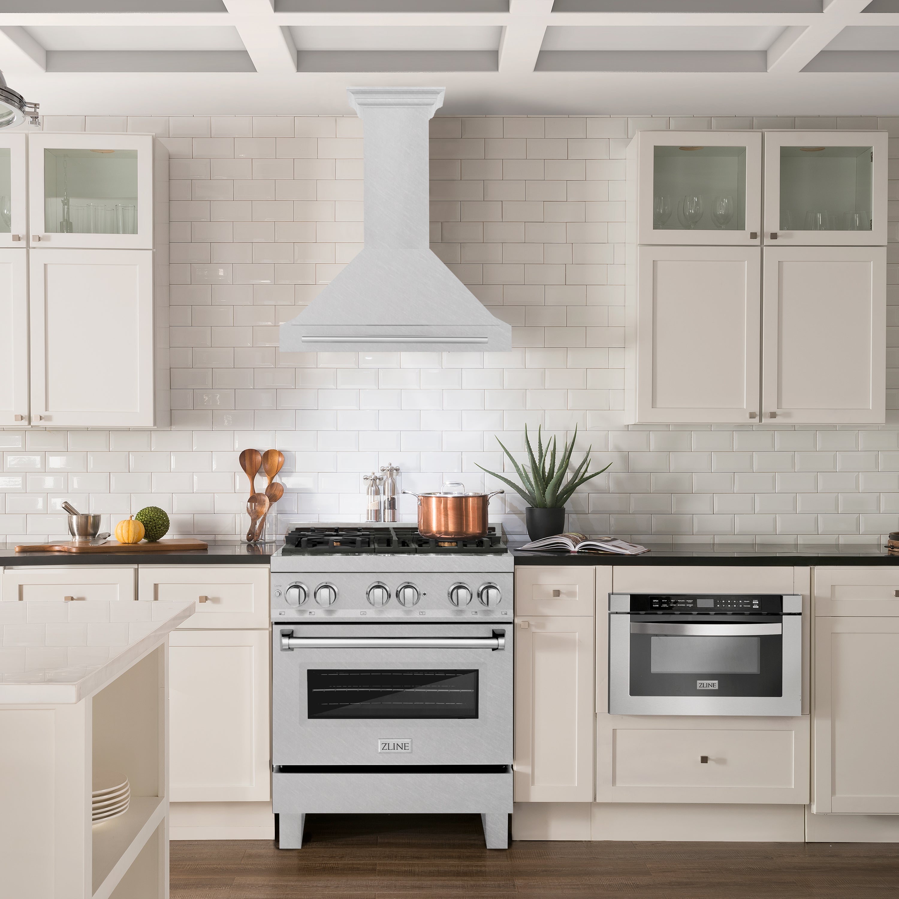 ZLINE 30 Inch Wall Mount Range Hood Convertible Satin Stainless Steel Stainless Steel Handle (KB4SNX-30)