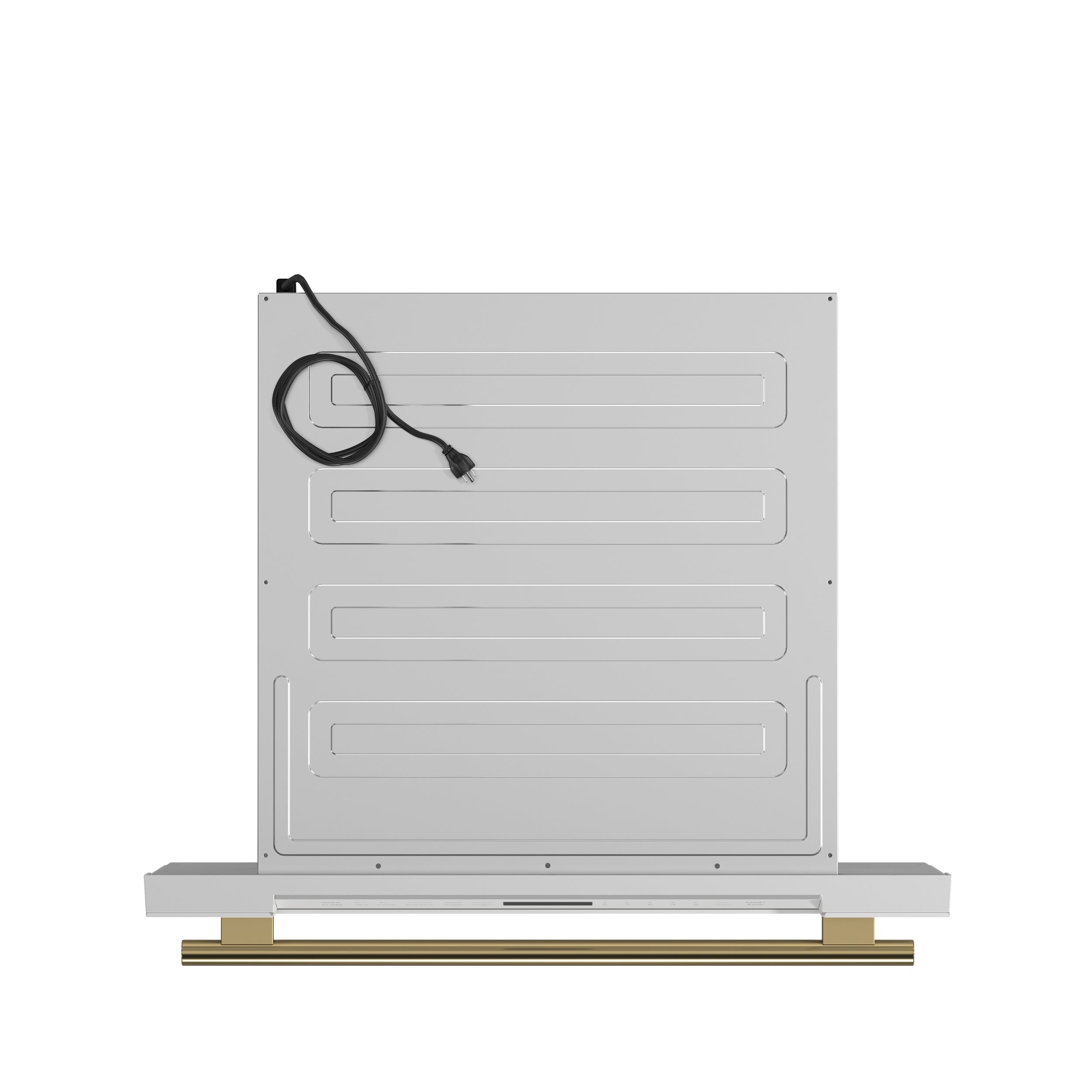 FORNO Capoliveri 30-Inch Built-In Microwave Drawer, 1.2 cu. ft., White with Antique Brass Handle (Model FMWDR3000-30WHT)