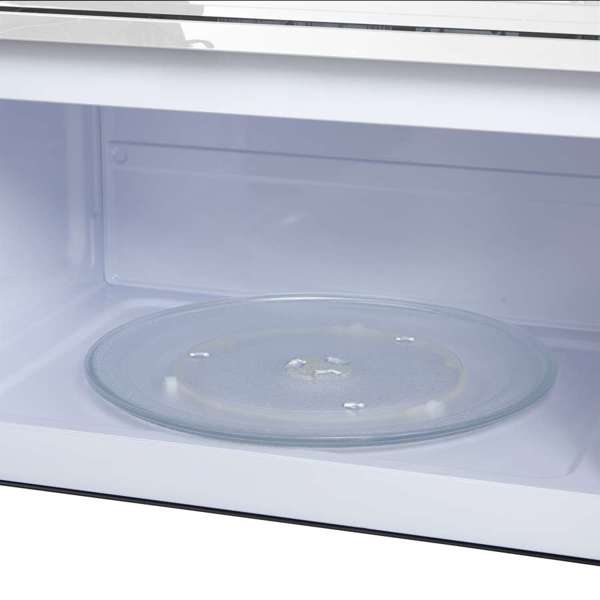 FORNO Scalo 30-Inch Over-the-Range Microwave, 1.6 Cu. Ft., 300 CFM Vent Fan, White with Antique Brass Accents (Model FOTR3007-30WHT)