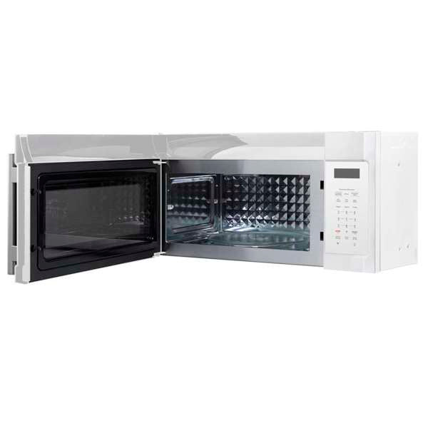 FORNO Fornace 30-Inch Over-the-Range Microwave, 1.5 cu ft, 300 CFM Venting, White with Stainless Steel Accents (FOTR3038-30WHT)