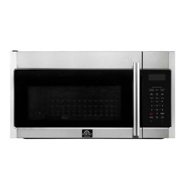 FORNO Fornace 30-Inch Over-the-Range Microwave, 1.5 cu. ft., 300 CFM, Stainless Steel (FOTR3038-30)