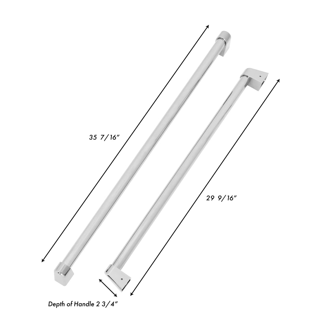 ZLINE Stainless Steel Handles for 60" Built-in Refrigerator (Set of 4), RBIVH-SS-60