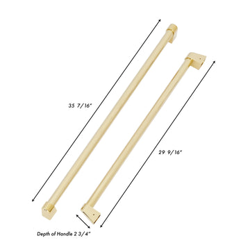 ZLINE 30" Autograph Edition Built-in Refrigerator Handles in Champagne Bronze (Set of 2), RBIVHZ-CB-30