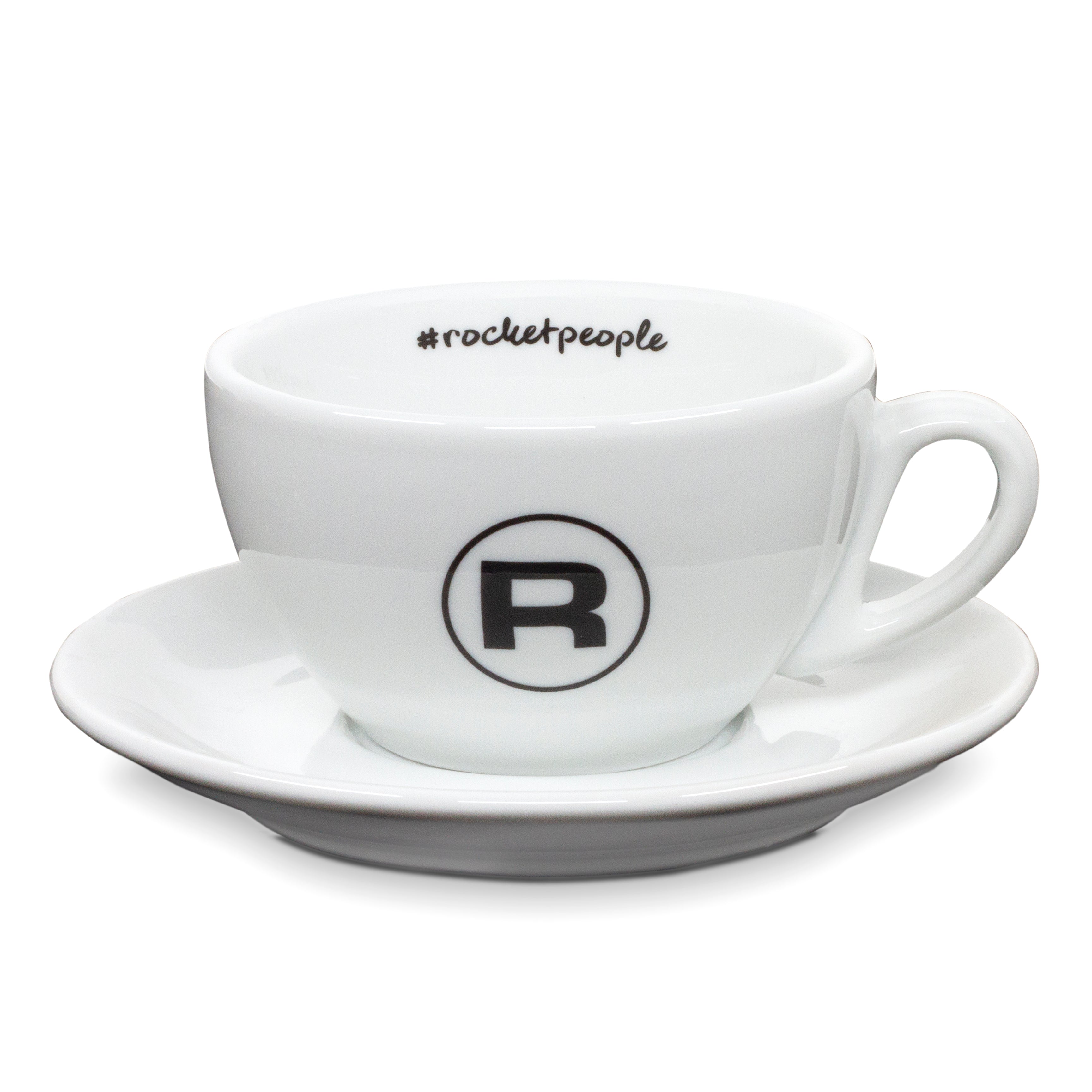 Rocket Espresso 6 Piece Cappuccino Cup and Saucer Set - White