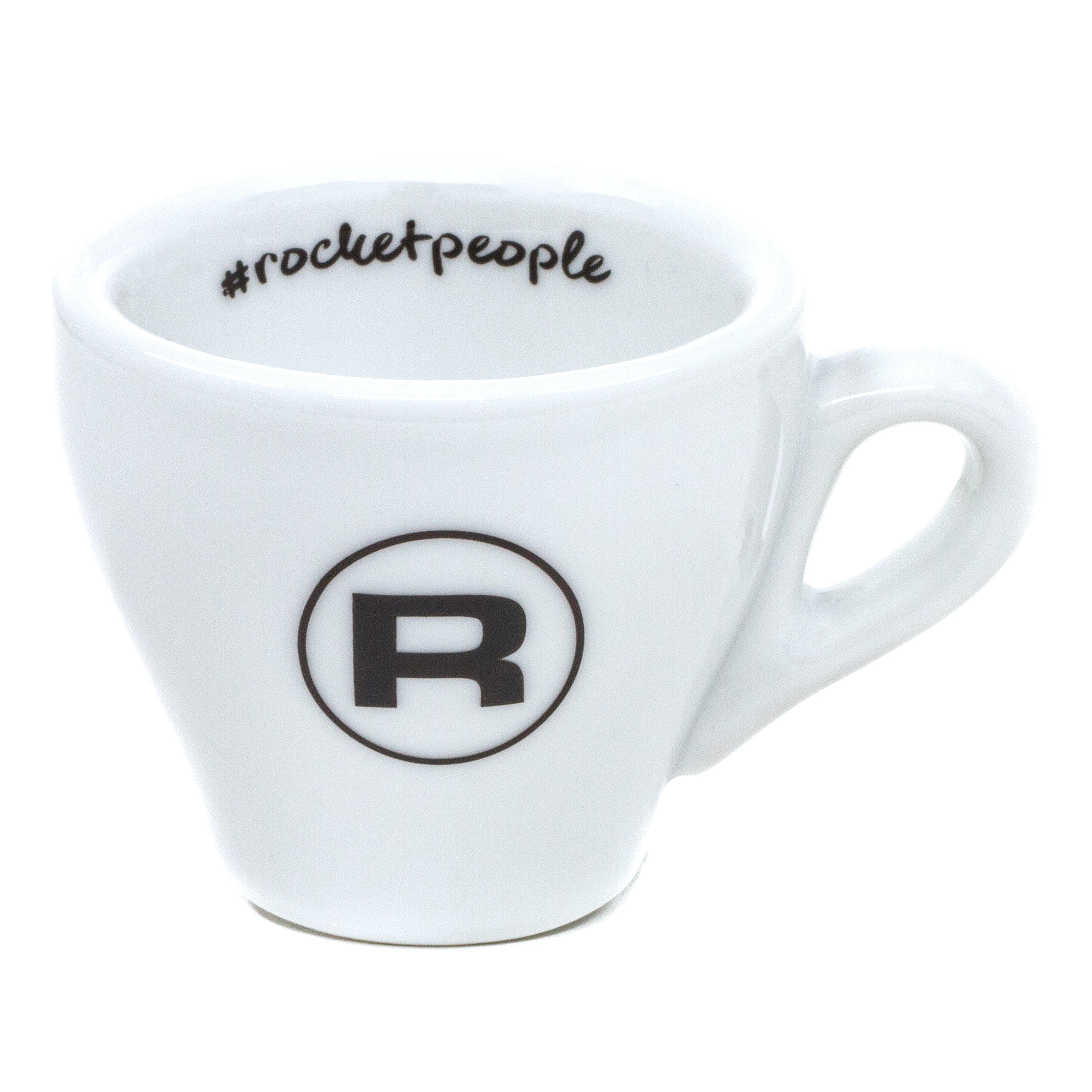 Rocket Espresso 6 Piece Espresso Cup and Saucer Set - White