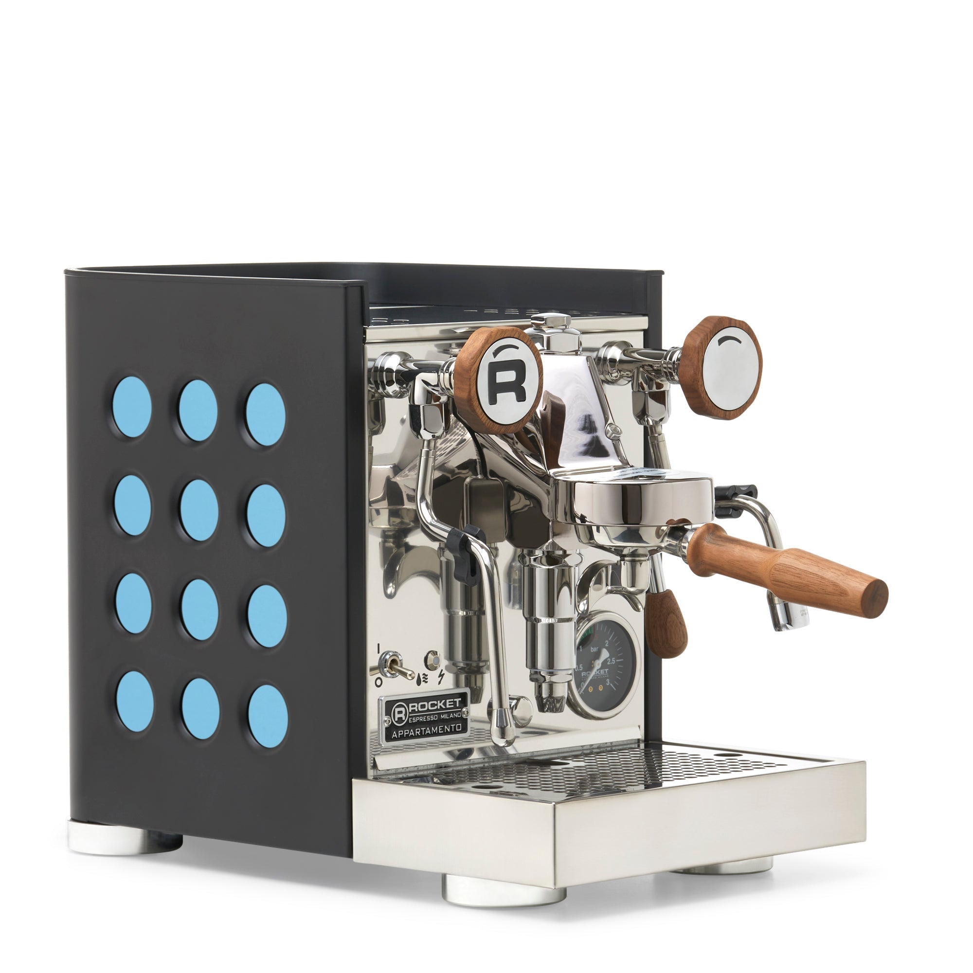 Rocket Espresso Appartamento TCA Espresso Machine - Black with Black Stripe