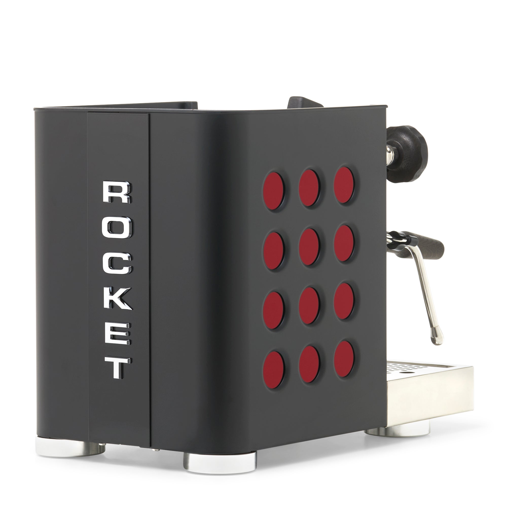 Rocket Espresso Appartamento TCA Espresso Machine - Black with Black Stripe