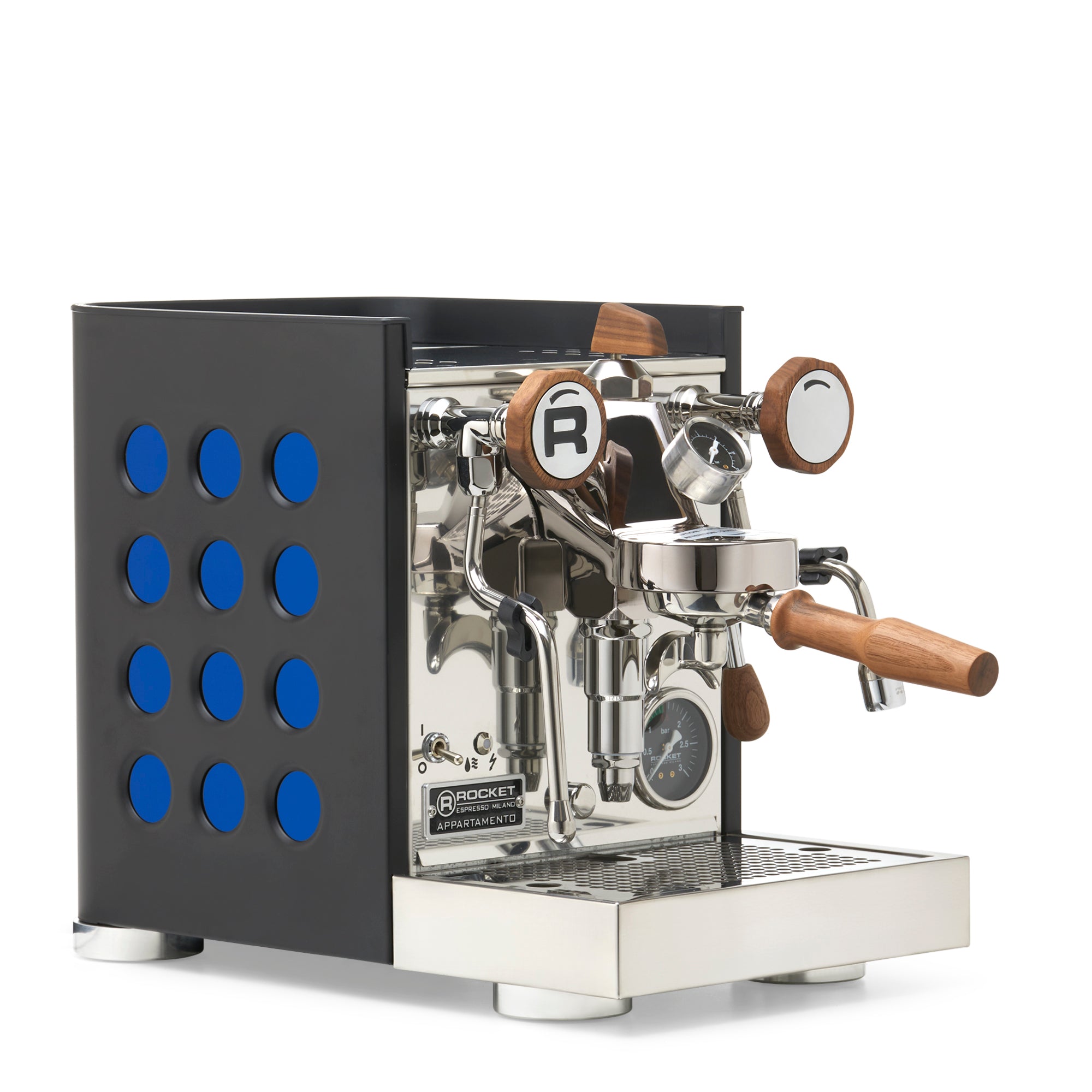 Rocket Espresso Appartamento TCA Espresso Machine - Black with Black Stripe
