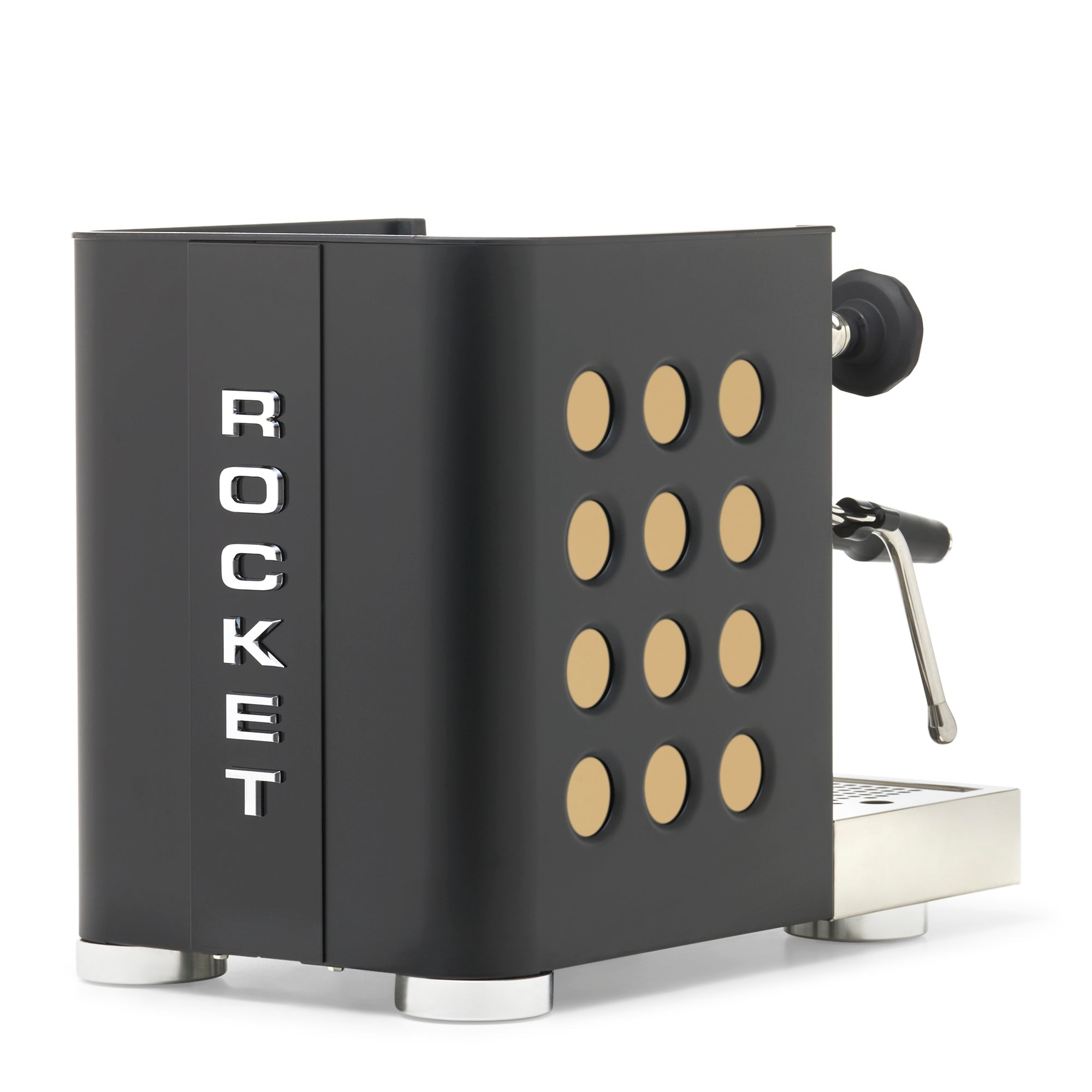 Rocket Espresso Appartamento TCA Espresso Machine - Black with Black Stripe