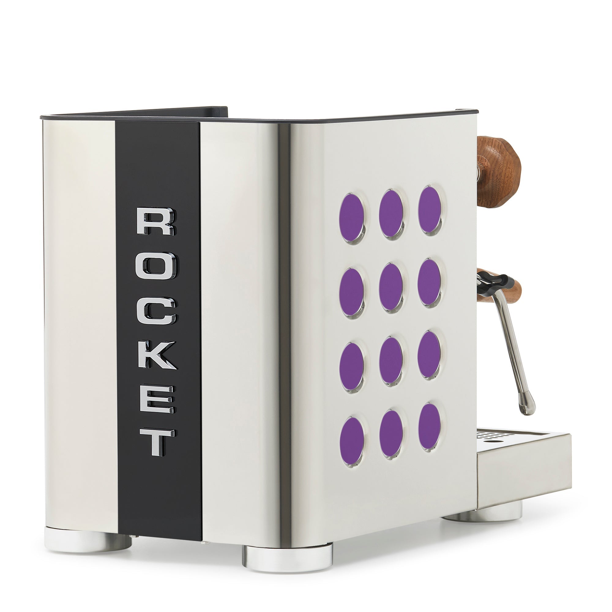 Rocket Espresso Appartamento TCA Espresso Machine - Stainless Steel with Black Stripe
