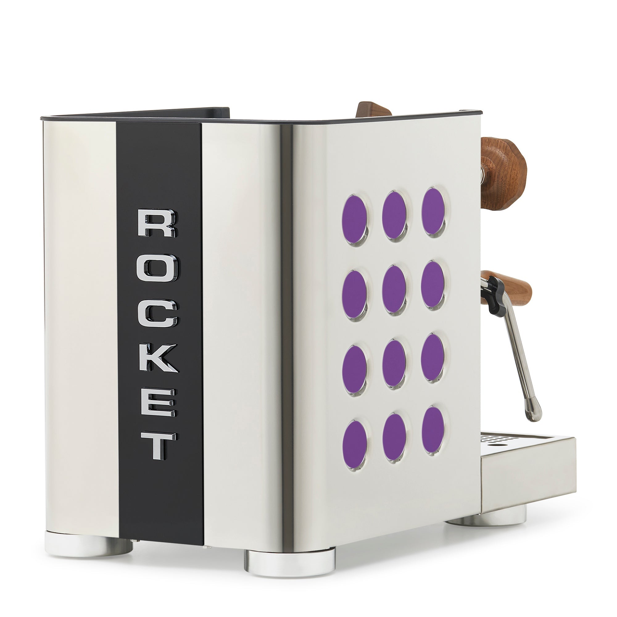 Rocket Espresso Appartamento TCA Espresso Machine - Stainless Steel with Black Stripe