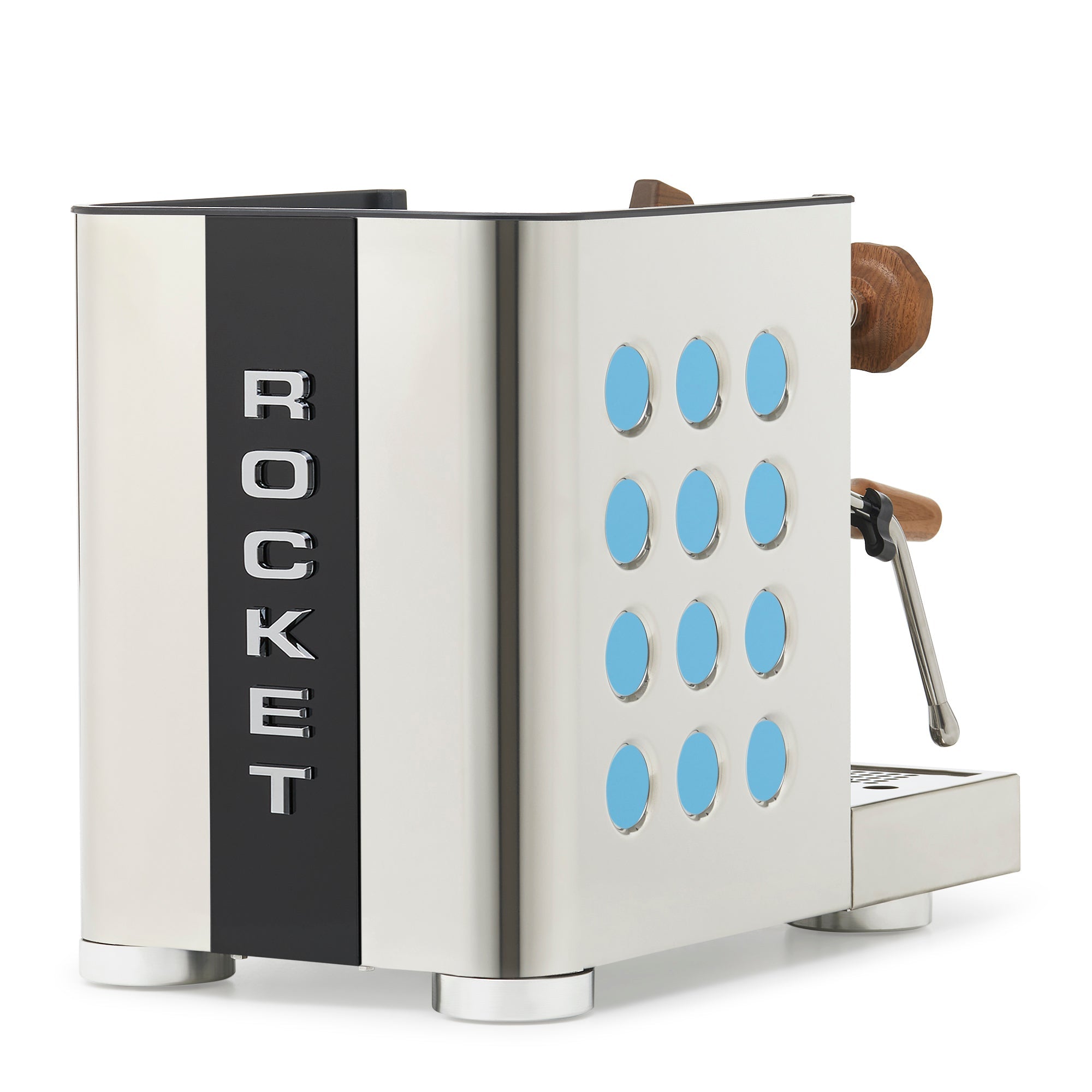 Rocket Espresso Appartamento TCA Espresso Machine - Stainless Steel with Black Stripe