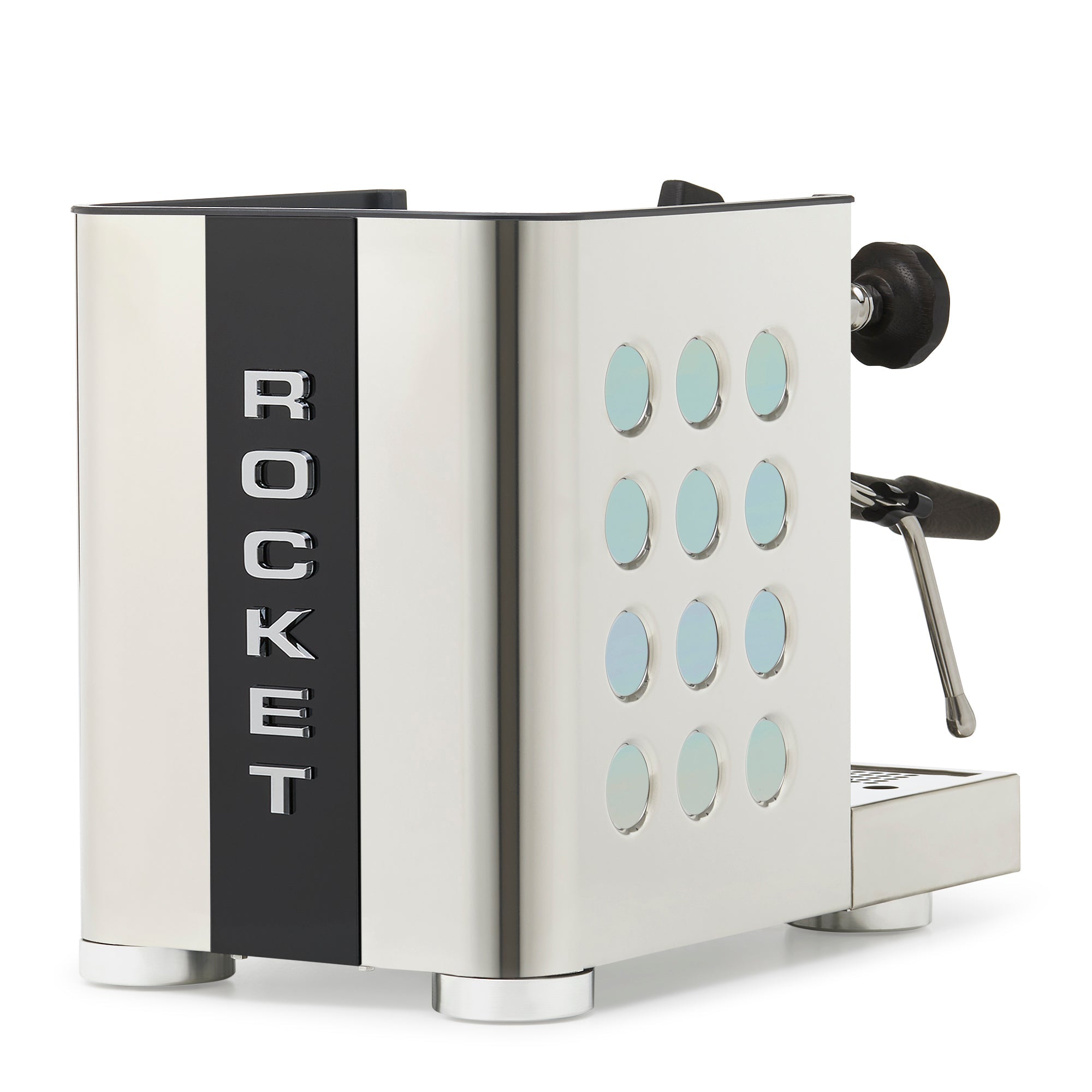 Rocket Espresso Appartamento TCA Espresso Machine - Stainless Steel with Black Stripe