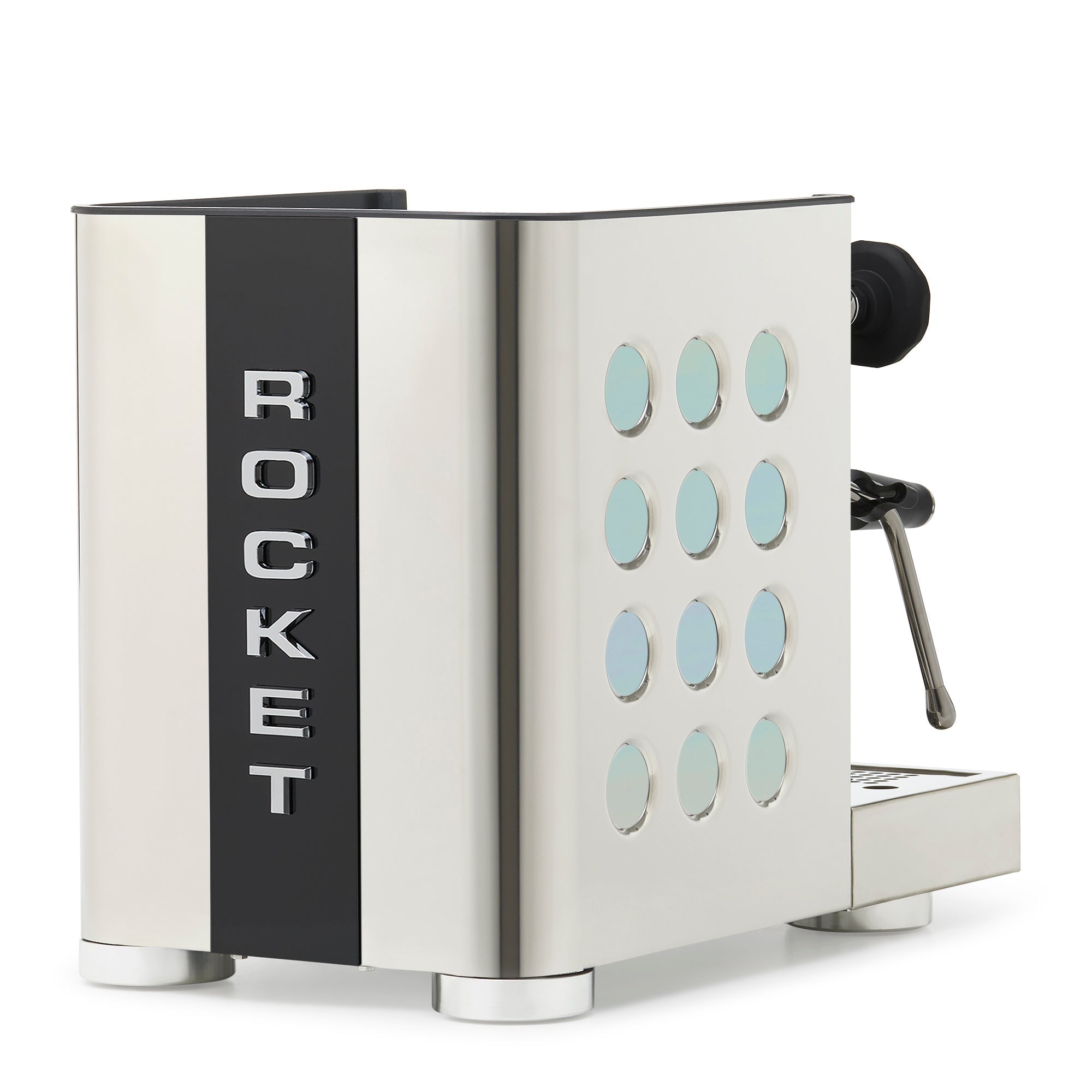 Rocket Espresso Appartamento TCA Espresso Machine - Stainless Steel with Black Stripe