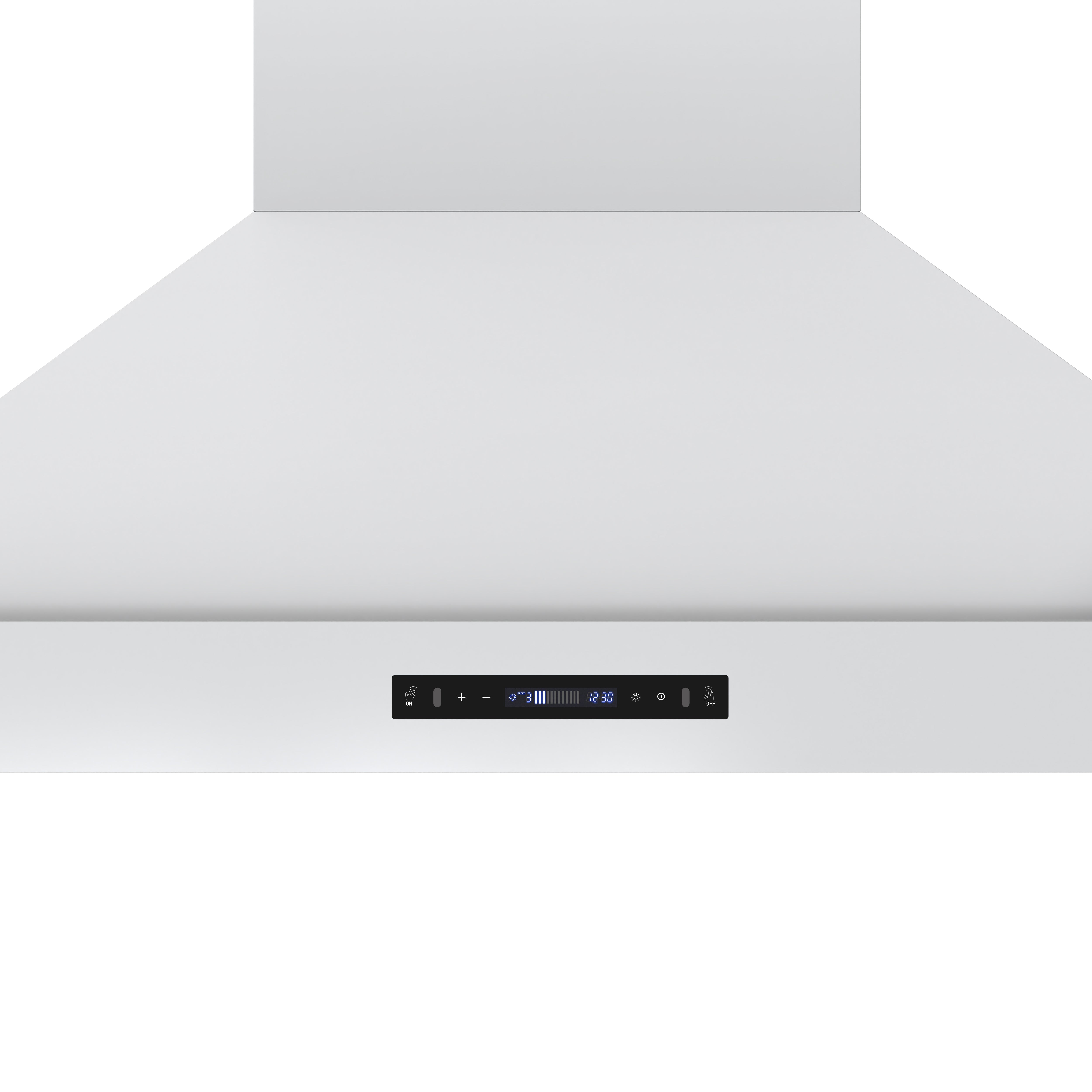 FORNO Venezia 48-Inch Wall-Mount Ducted Range Hood, 900 CFM, Touch Controls, LED Lighting, White with Antique Brass Accents (Model FRHWM5503-48WHT)