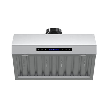 FORNO Palazzo 30-Inch Wall-Mount Range Hood, 500 CFM, Stainless Steel (Model FRHWM5030-30)