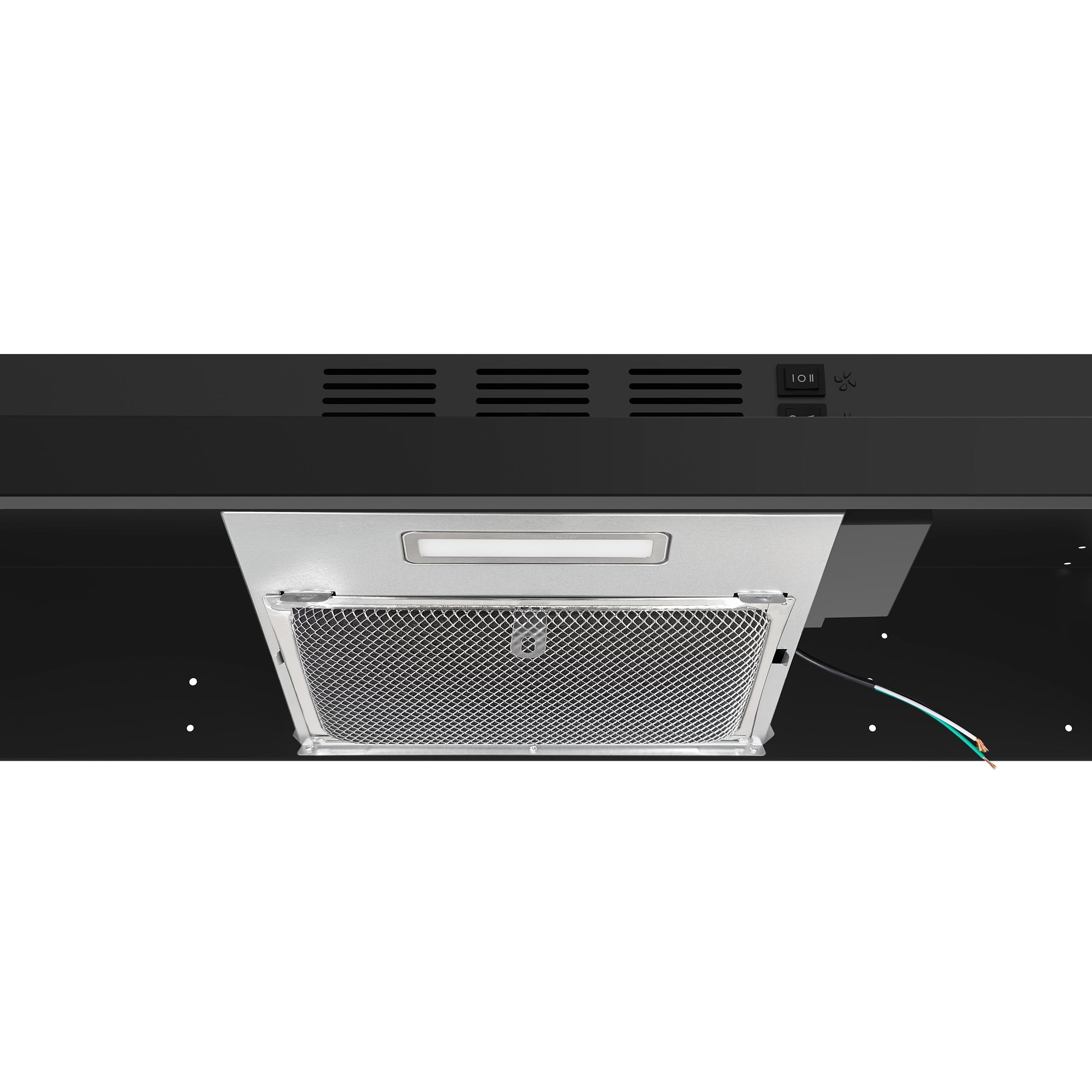 FORNO Cappa 30-Inch Under-Cabinet Convertible Range Hood, 200 CFM, Black (FRHUC5200-30BLK)