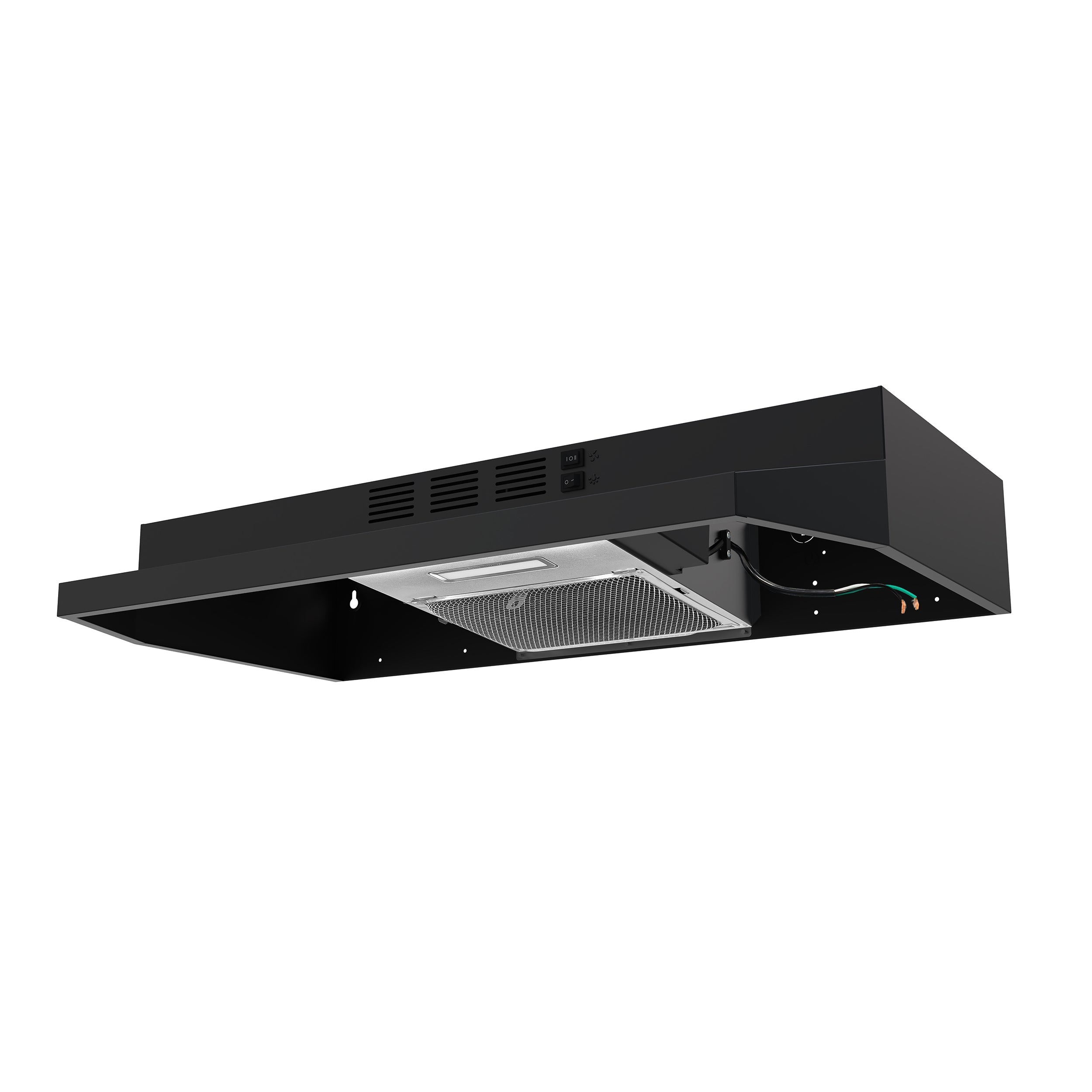FORNO Cappa 30-Inch Under-Cabinet Convertible Range Hood, 200 CFM, Black (FRHUC5200-30BLK)