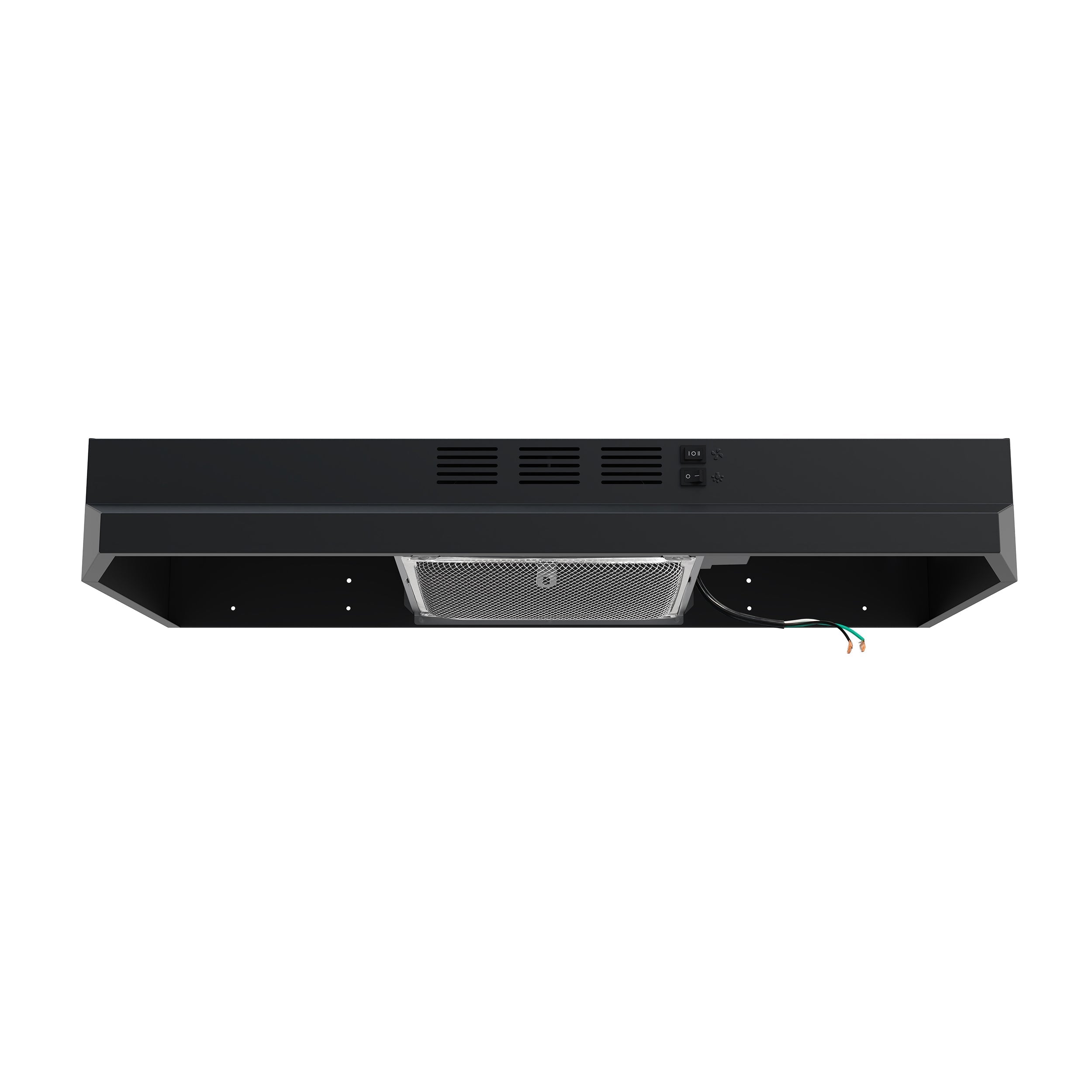 FORNO Cappa 30-Inch Under-Cabinet Convertible Range Hood, 200 CFM, Black (FRHUC5200-30BLK)