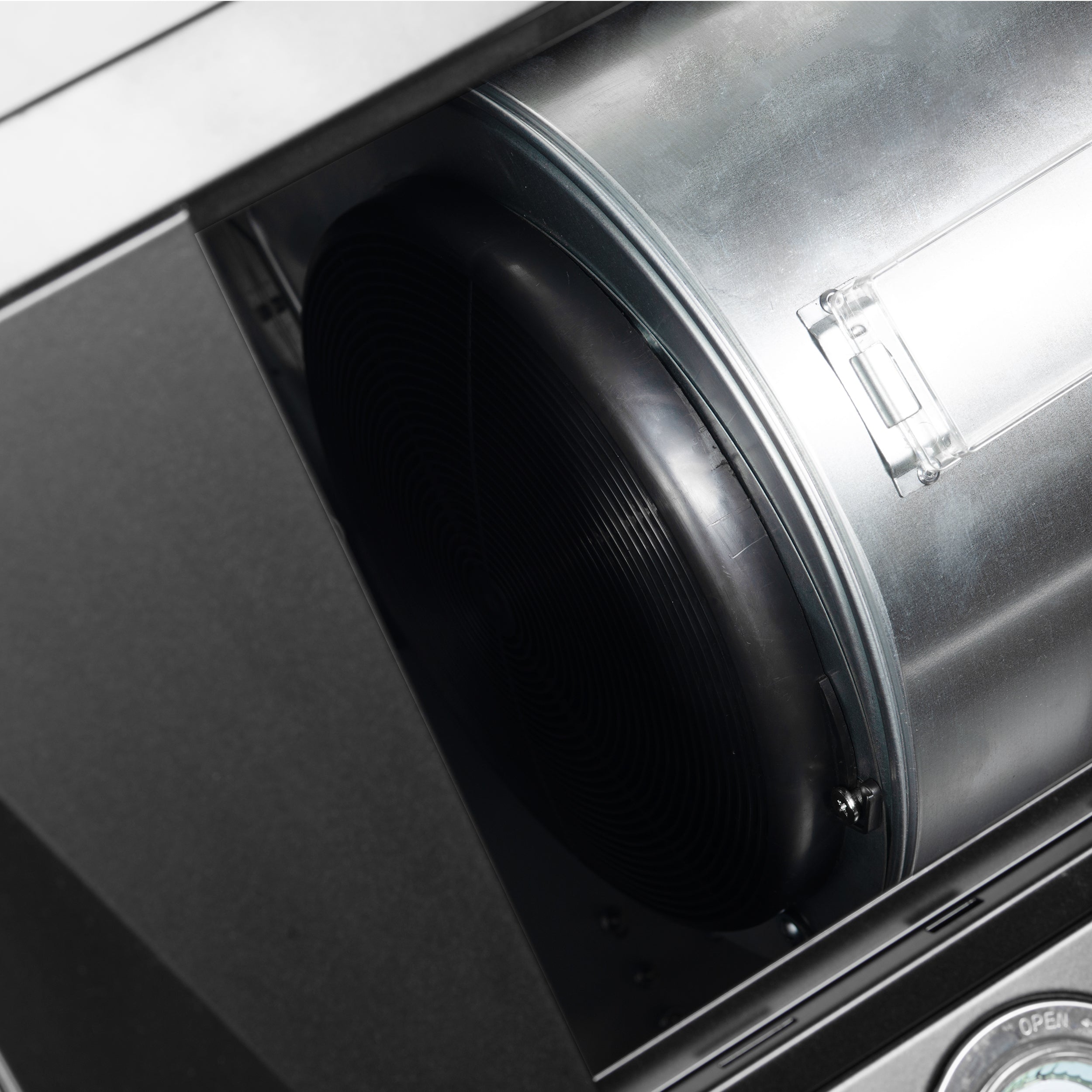 FORNO Aria 36-Inch Wall-Mount Range Hood, 1200 CFM, Black Finish with Antique Brass Accents (Model FRHWM5095-36BLK)