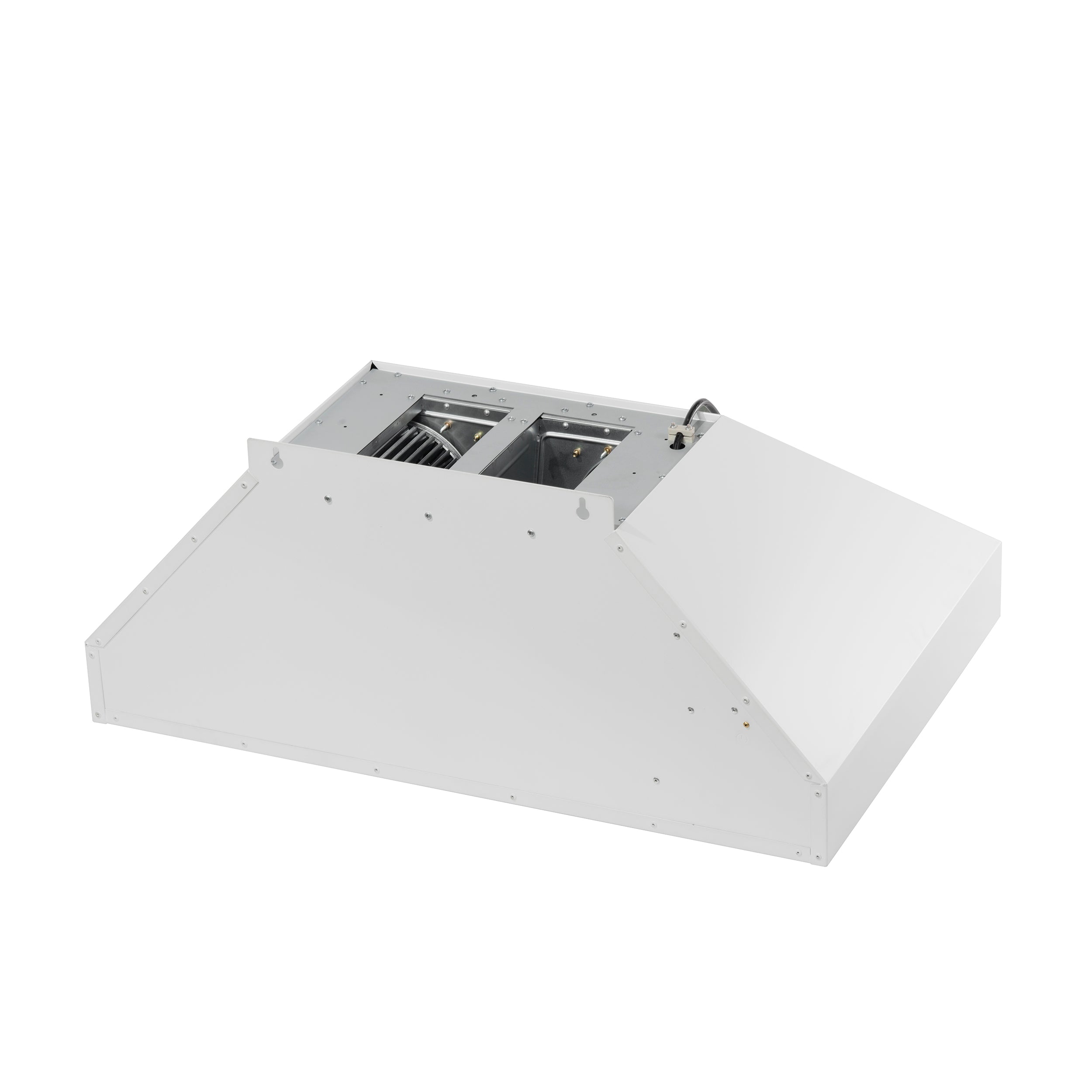 Forno Aria 36-Inch Wall-Mount Range Hood, 1200 CFM, White with Antique Brass Accents (Model FRHWM5095-36WHT)