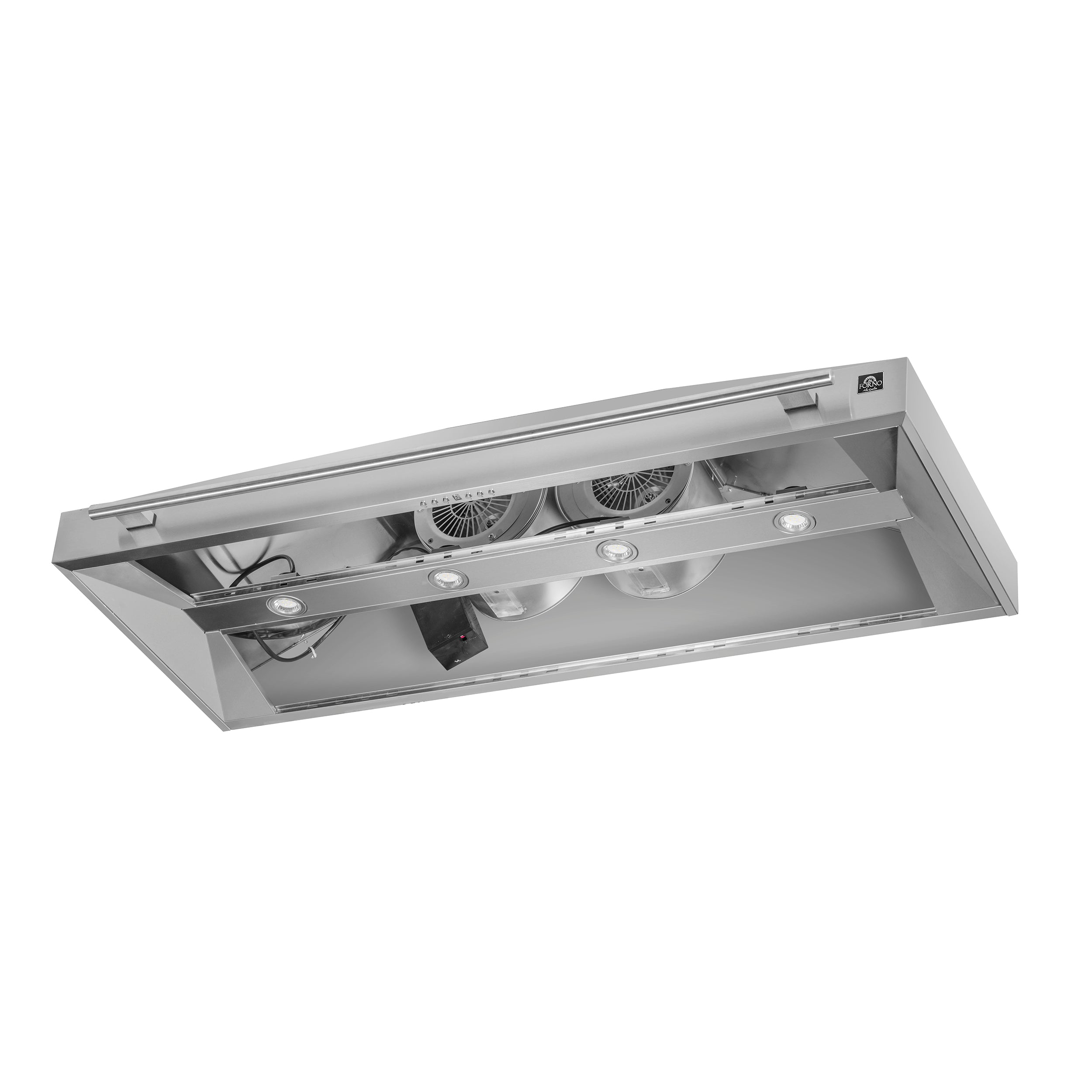 FORNO Aria 60-Inch Wall Mount Range Hood, 1200 CFM, Stainless Steel, Model FRHWM5095-60