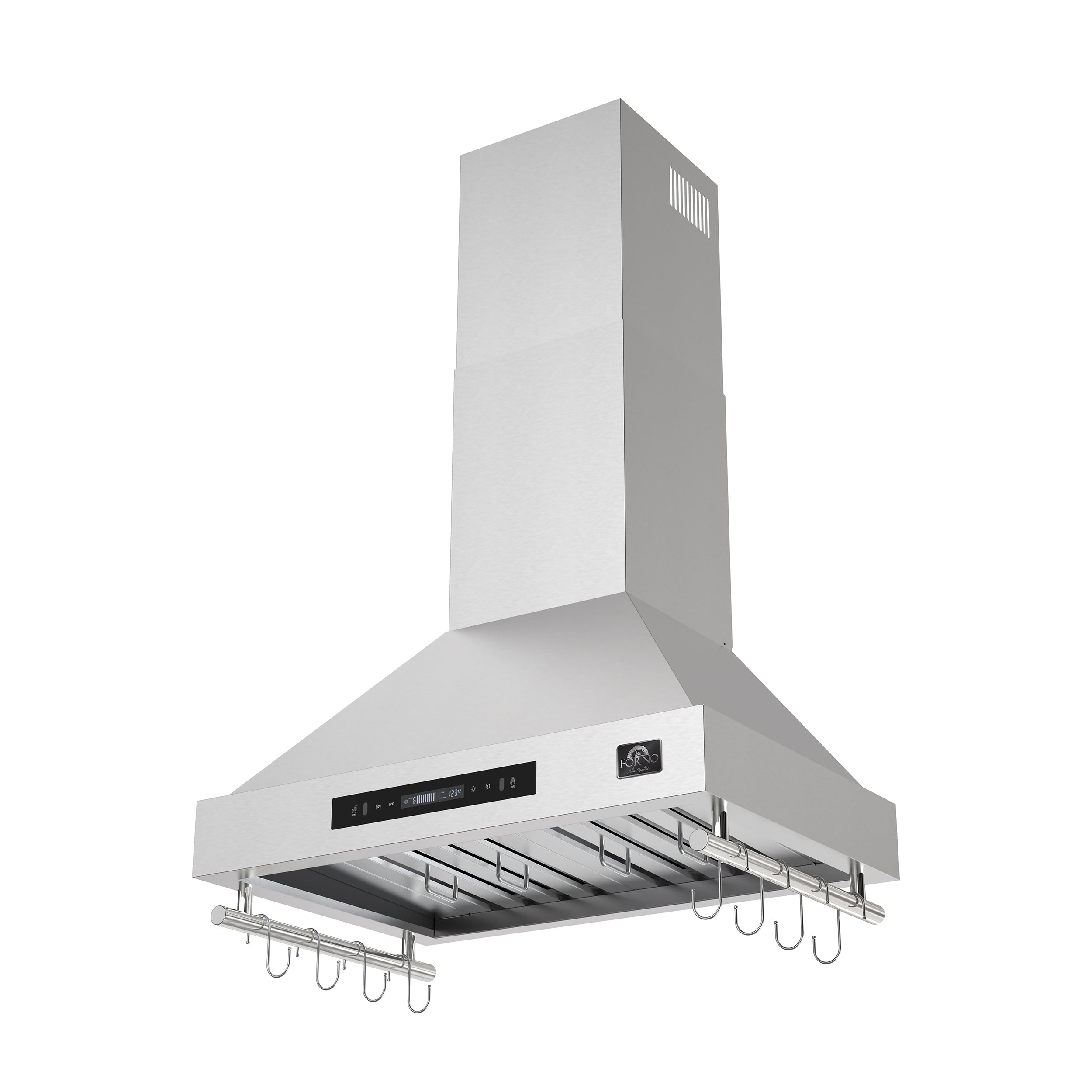 FORNO Venezia 30-Inch Wall-Mount Ducted Range Hood, 370 CFM, Touch Controls, LED Lighting, Stainless Steel (FRHWM5503-30)