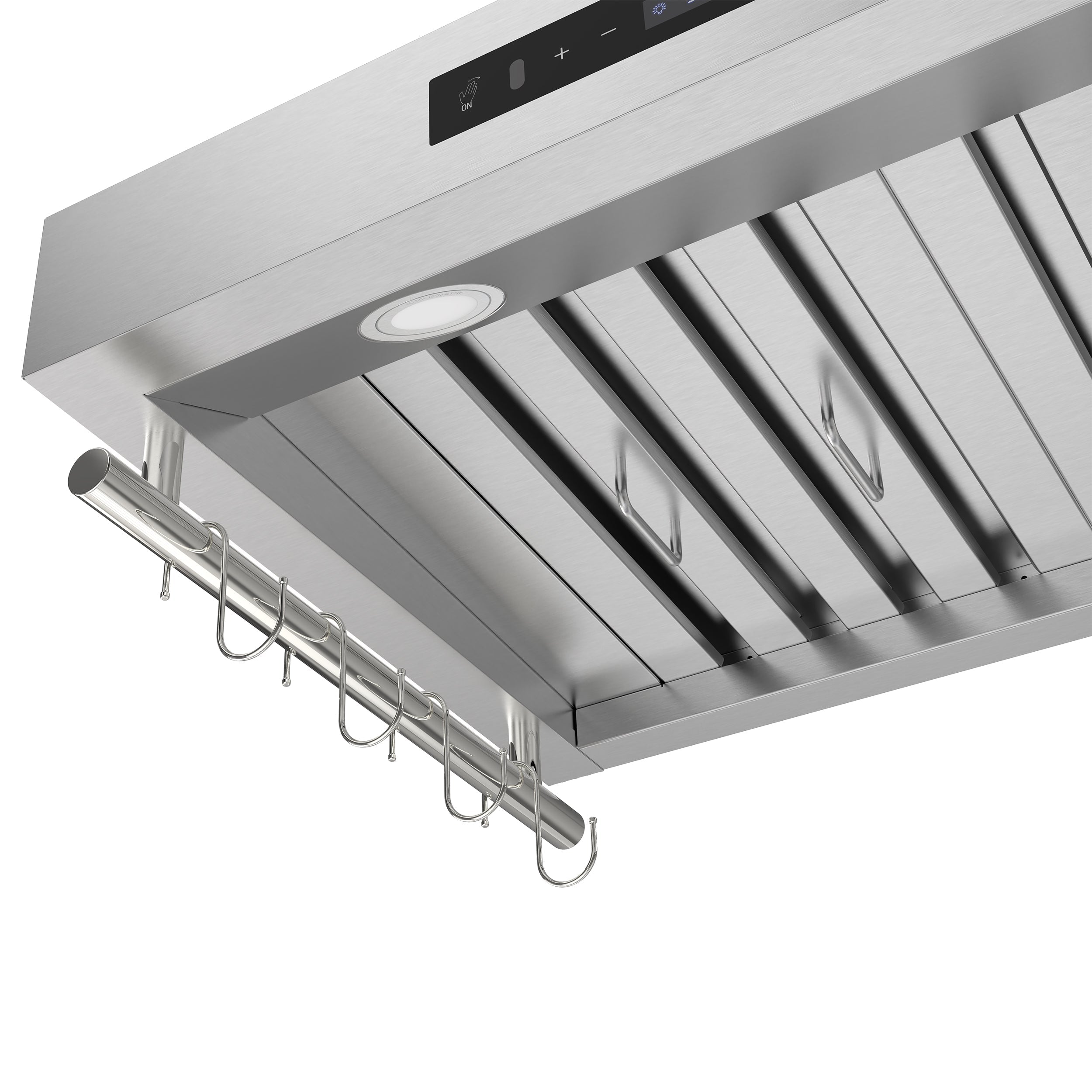 FORNO Venezia 30-Inch Wall-Mount Ducted Range Hood, 370 CFM, Touch Controls, LED Lighting, Stainless Steel (FRHWM5503-30)