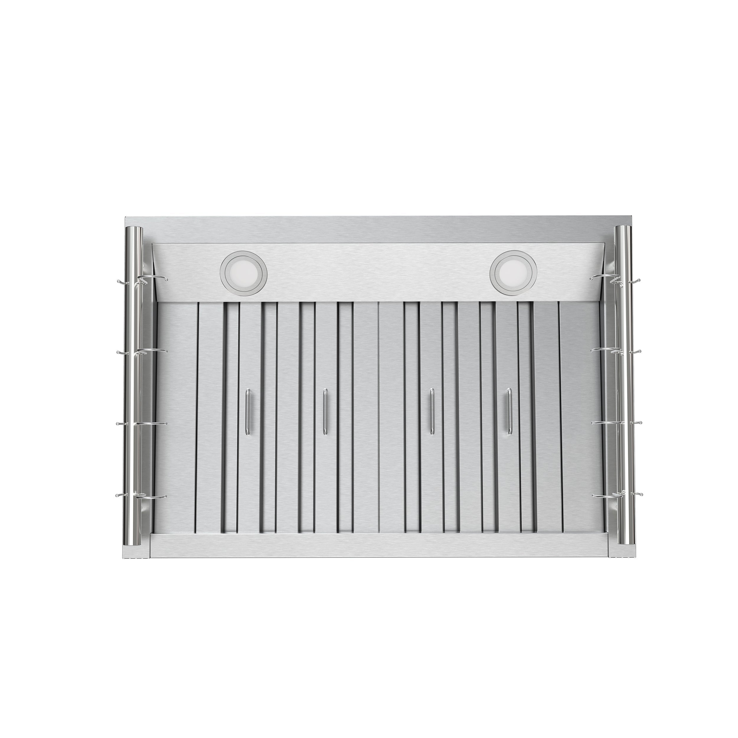 FORNO Venezia 30-Inch Wall-Mount Ducted Range Hood, 370 CFM, Touch Controls, LED Lighting, Stainless Steel (FRHWM5503-30)