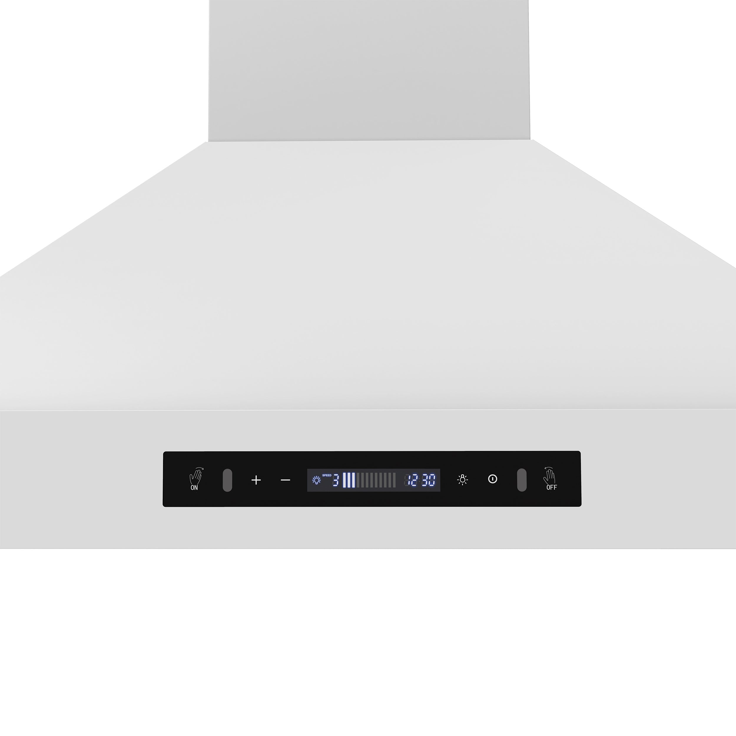 Forno Venezia 36-Inch Wall-Mount Ducted Range Hood, 370 CFM, Touch Controls, LED Lighting, White with Antique Brass Accents (FRHWM5503-36WHT)