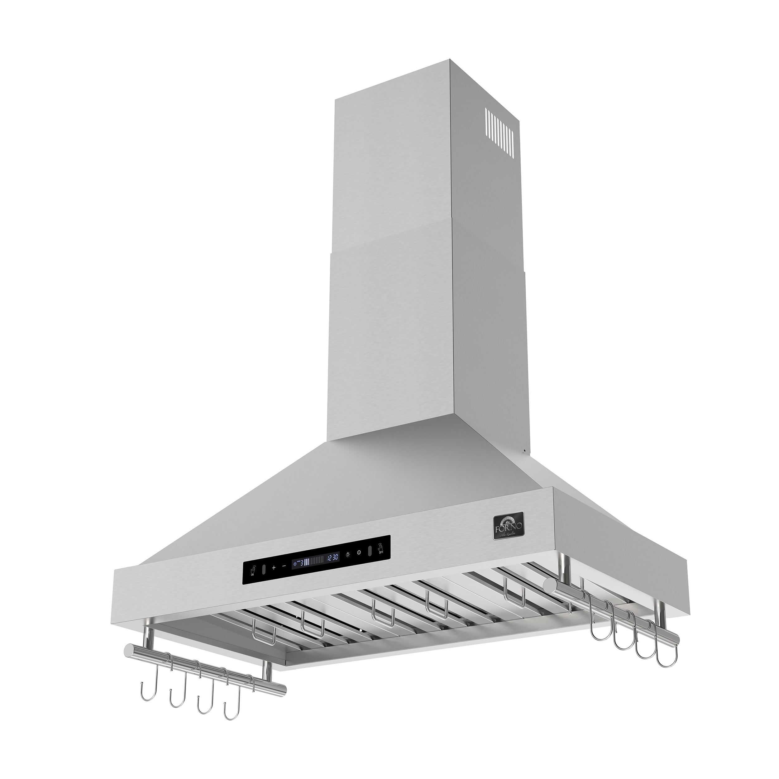 Forno Venezia 36-Inch Wall-Mounted Ducted Range Hood, 370 CFM, Stainless Steel, Touch Controls, LED Lighting (Model FRHWM5503-36)