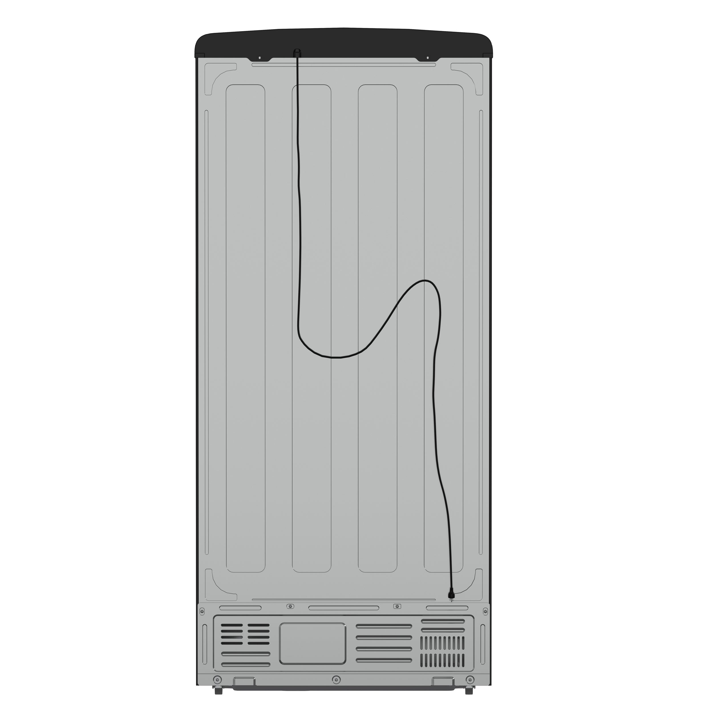 Forno Espresso Luigi 33-Inch French Door Refrigerator, 18 Cu. Ft., Black with Antique Brass Handles (Model FFFFD1791-33BLK)