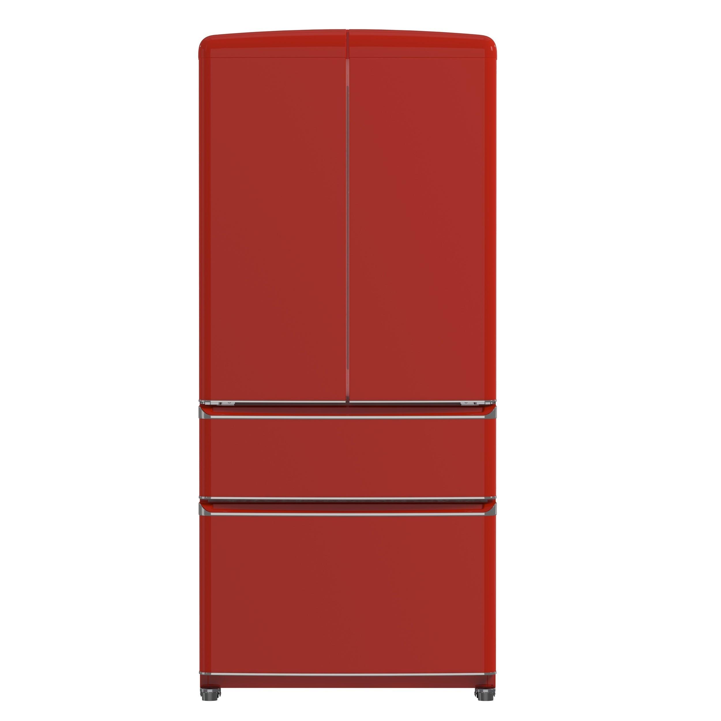 Forno Espresso Luigi 33-Inch French Door Refrigerator, 18 Cu. Ft., Red (Model FFFFD1791-33RED)