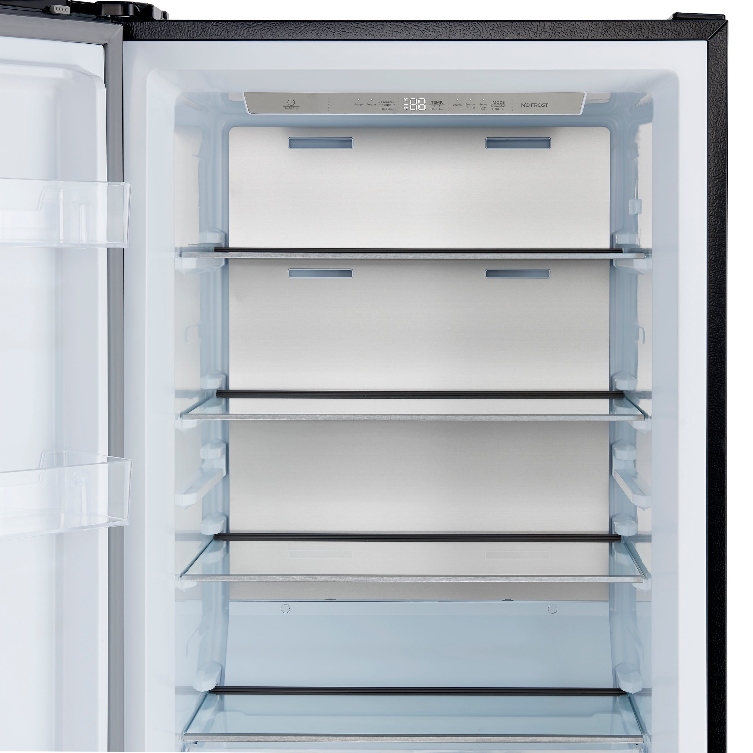 Forno Maderno 60-Inch Convertible Refrigerator and Freezer Combo, 27.2 Cu. Ft., Black with Antique Brass Handles, Trim Kit Included (Model FFFFD1722-60MG-BLK)