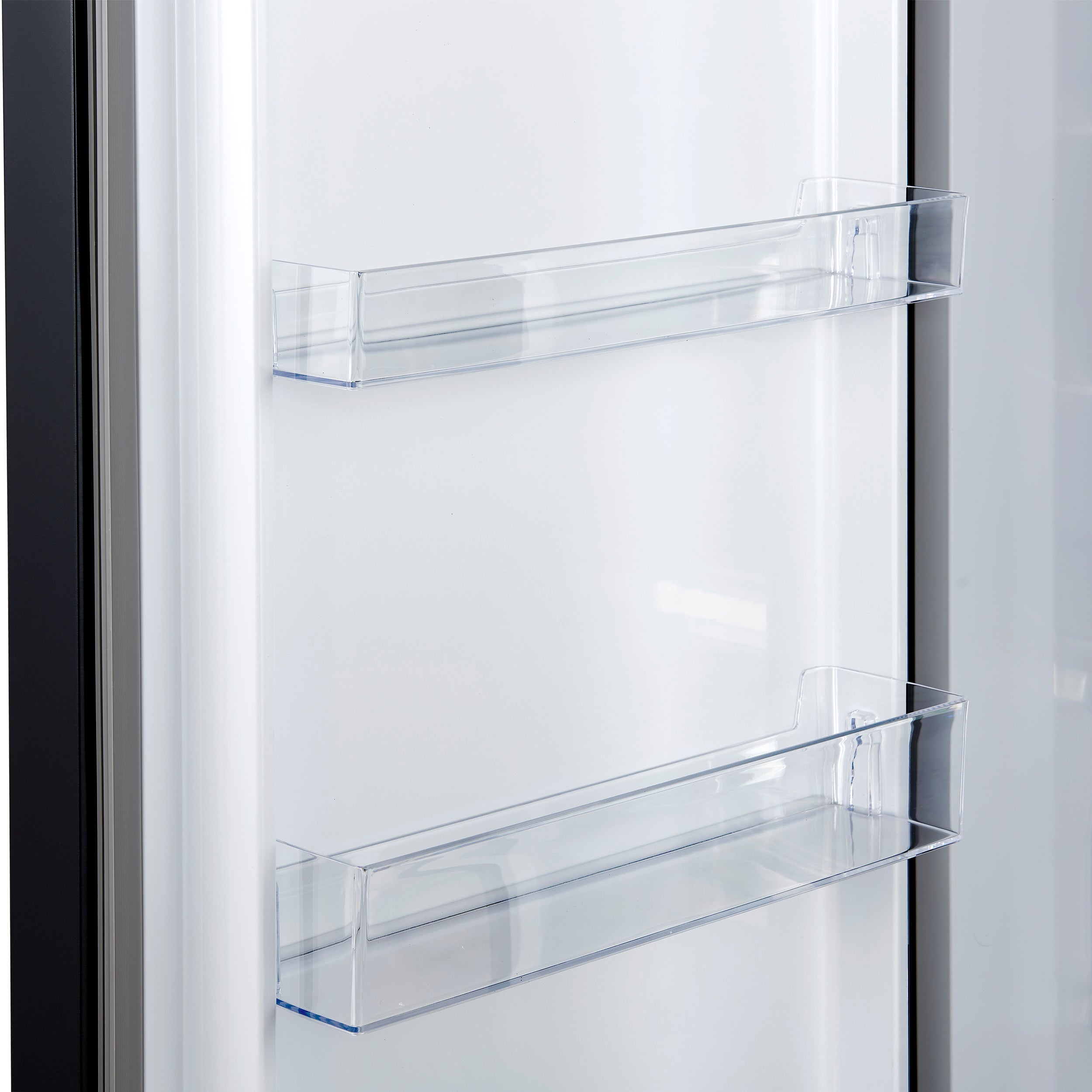 FORNO Maderno 32-Inch Built-In Convertible Refrigerator/Freezer, 13.6 Cu. Ft., Left-Hinged Door, Black with Antique Brass Handle, Model FFFFD1722-32LMG-BLK