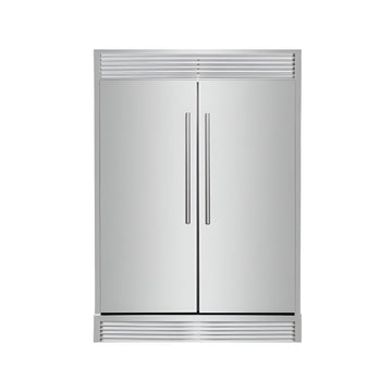 Forno Maderno 60-Inch 27.2 cu ft Built-In Convertible Refrigerator/Freezer with Grill Trim Kit, Stainless Steel (Model FFFFD1722-60SG)