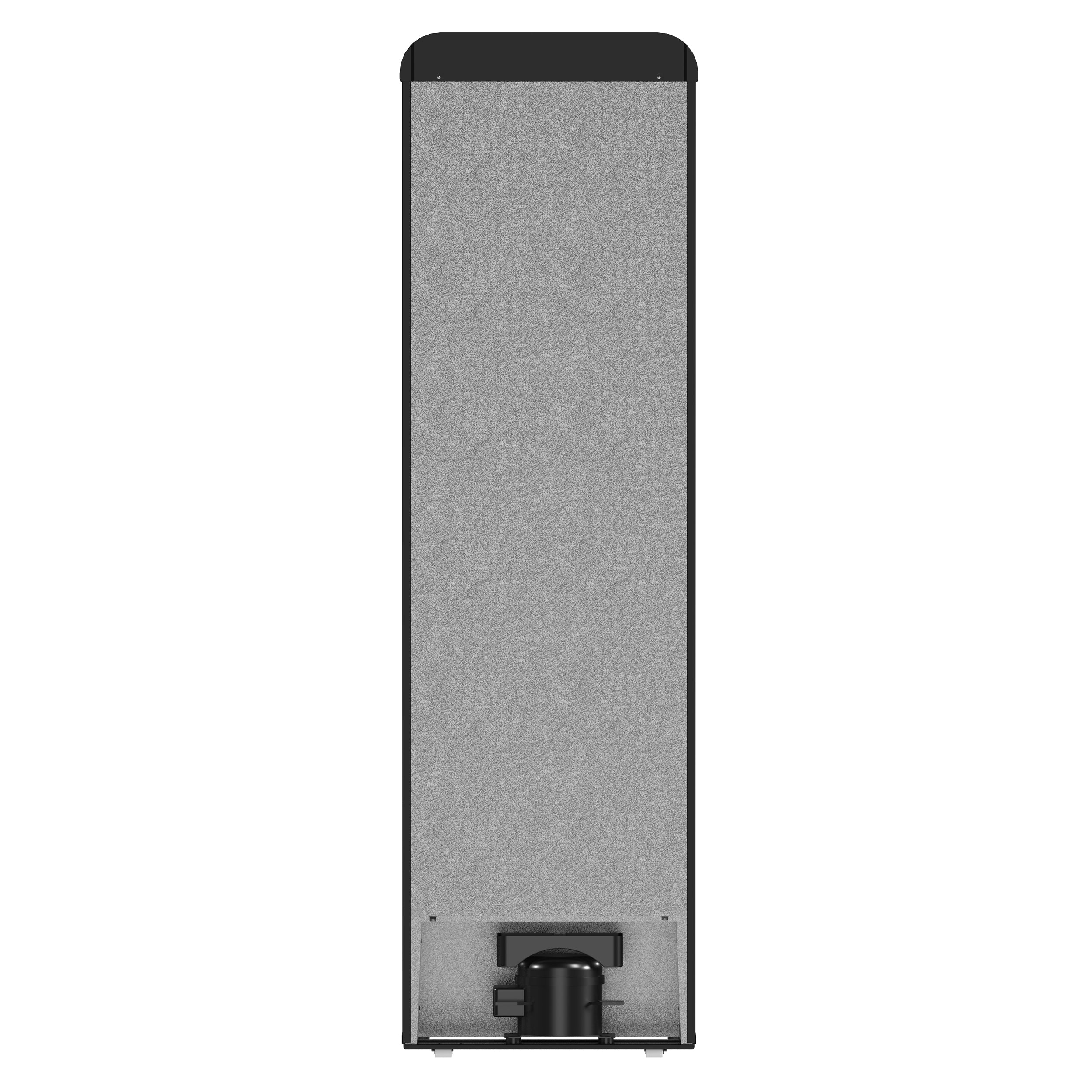 FORNO Storico 22-Inch Freestanding Retro Refrigerator, 9.0 cu. ft., Black with Copper Accents, Model FFFFD1745-22BLK