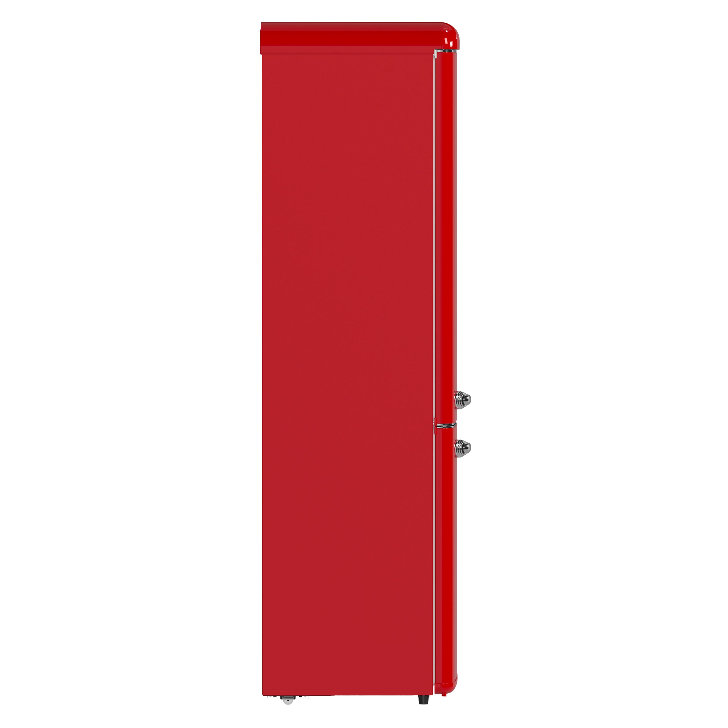 FORNO Storico 22-Inch Retro Freestanding Refrigerator, 9.0 cu ft, Red, Silver Handle, Model FFFFD1745-22RED