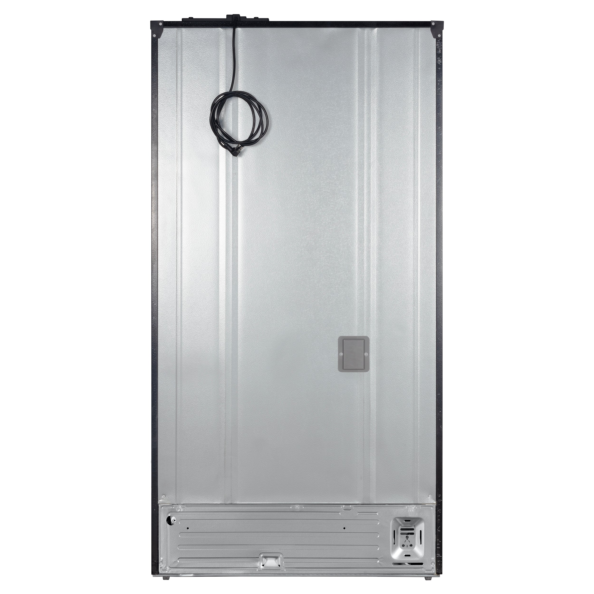 FORNO Rivello 36-Inch French Door Refrigerator, Standard Depth, Water and Ice Dispenser, Black with Stainless Steel Accents (FFFFD1783-36BLK)