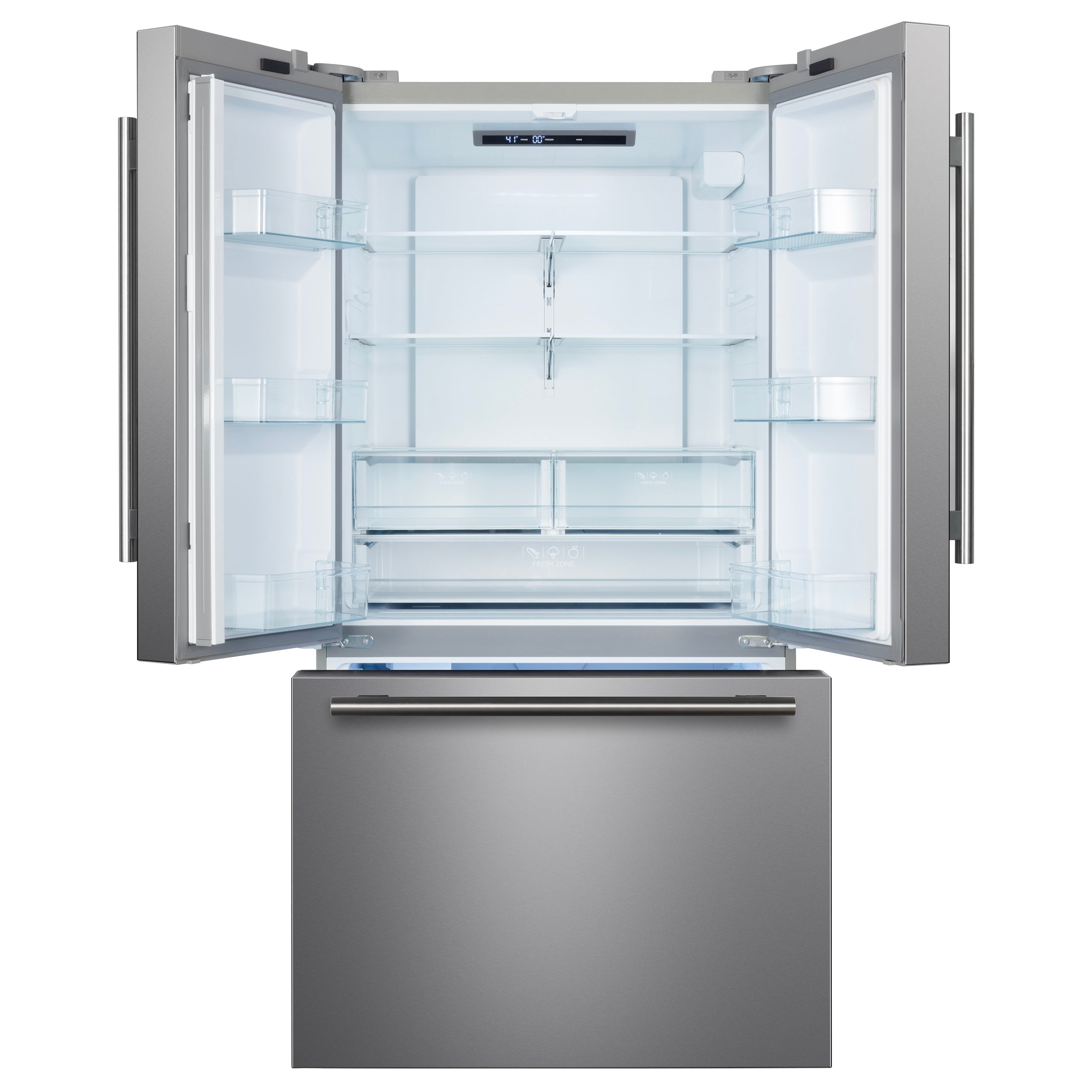 FORNO Rivello 36 in. French Door Refrigerator, Standard Depth, Stainless Steel, with Water & Ice Dispenser (Model FFFFD1783-36S)