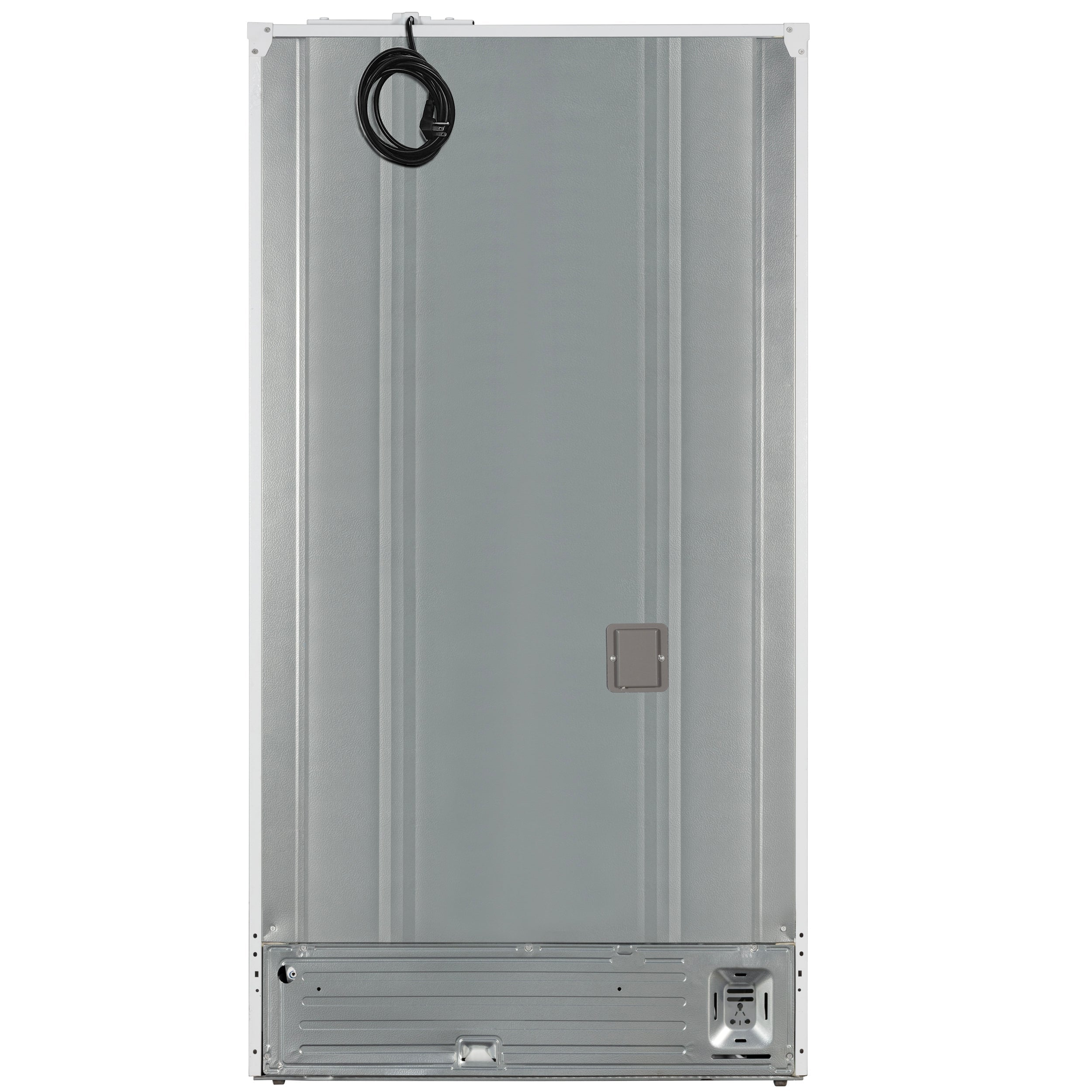 FORNO Rivello 36 in French Door Refrigerator, Standard Depth, Water & Ice Dispenser, White with Antique Brass Handles (Model FFFFD1783-36WHT)