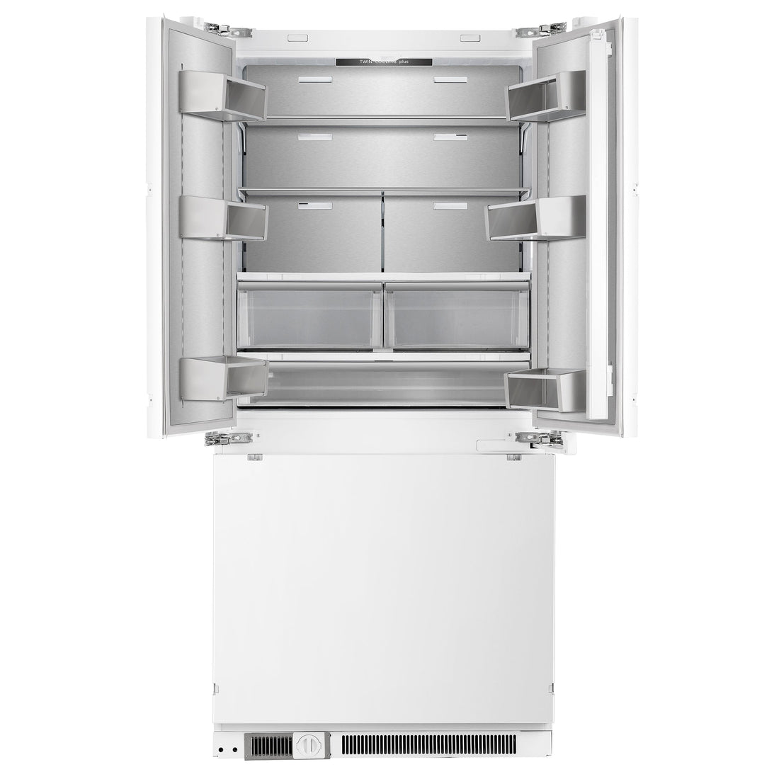 FORNO Rivestito 36-Inch Counter-Depth Built-In Panel-Ready French Door Refrigerator with Automatic Ice Maker, 15.5 cu. ft. (FFRBI1811-36FR)