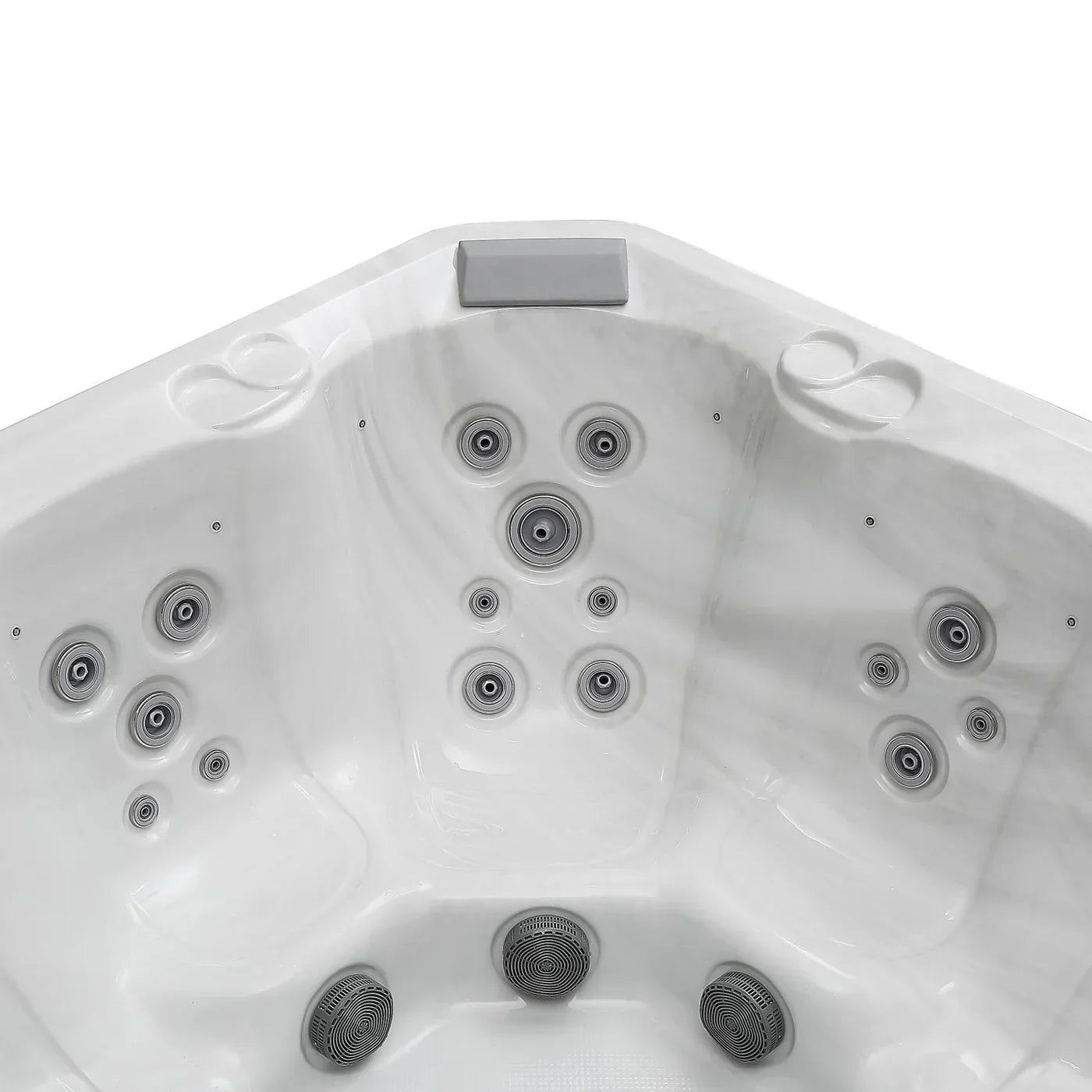 Empava Luxury Freestanding 5-Person Square Outdoor Hot Tub (EMPV-SPA3528)